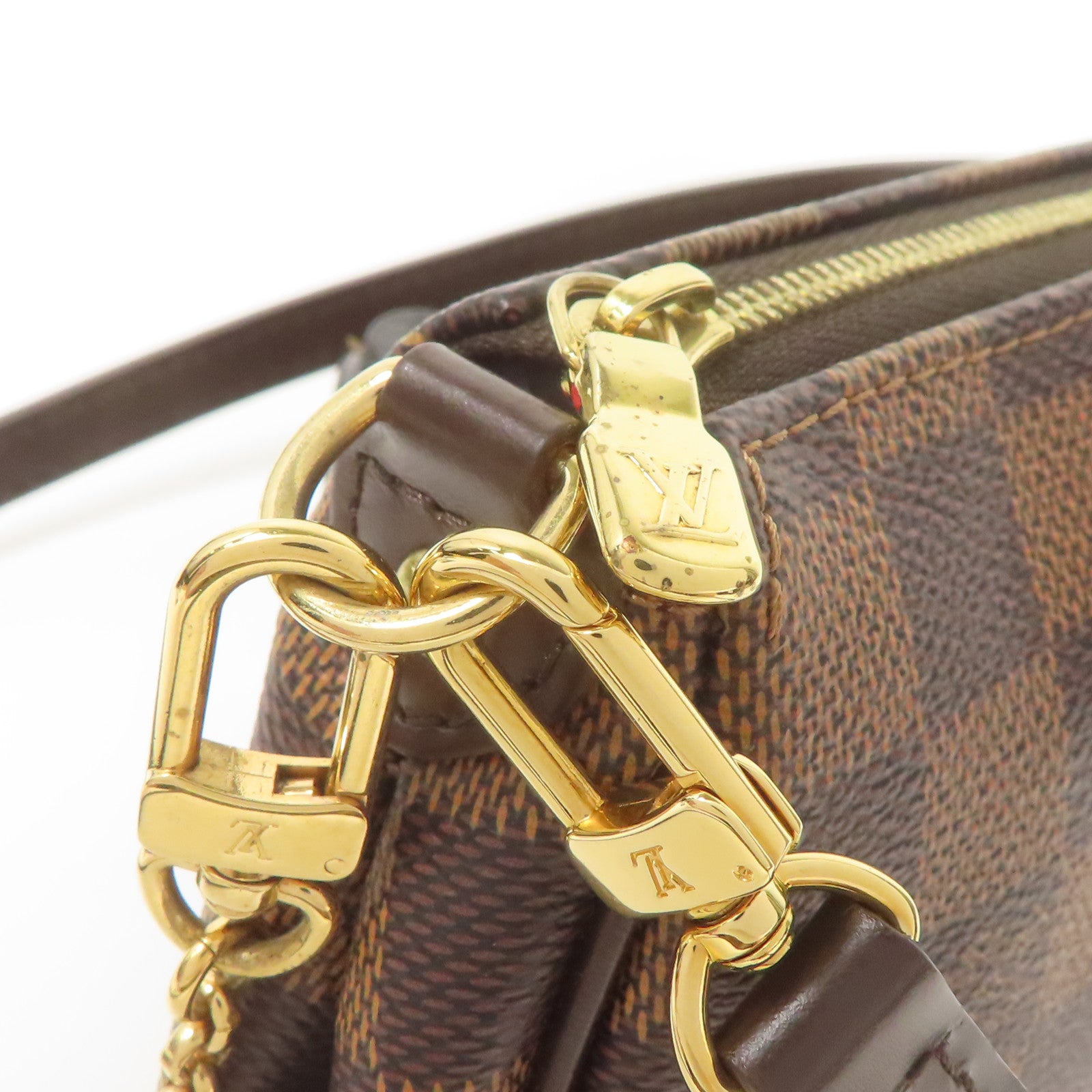LOUIS VUITTON LV GHW Eva 2way Shoulder Bag N55213 Damier Brown