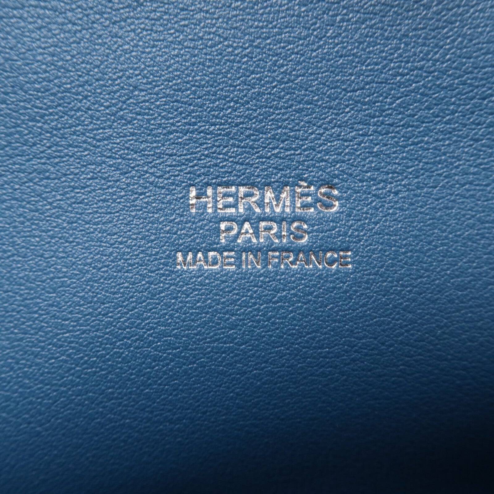 HERMES Swift皮革Tool Box 20手挽肩背兩用袋Bleu Thalassa
