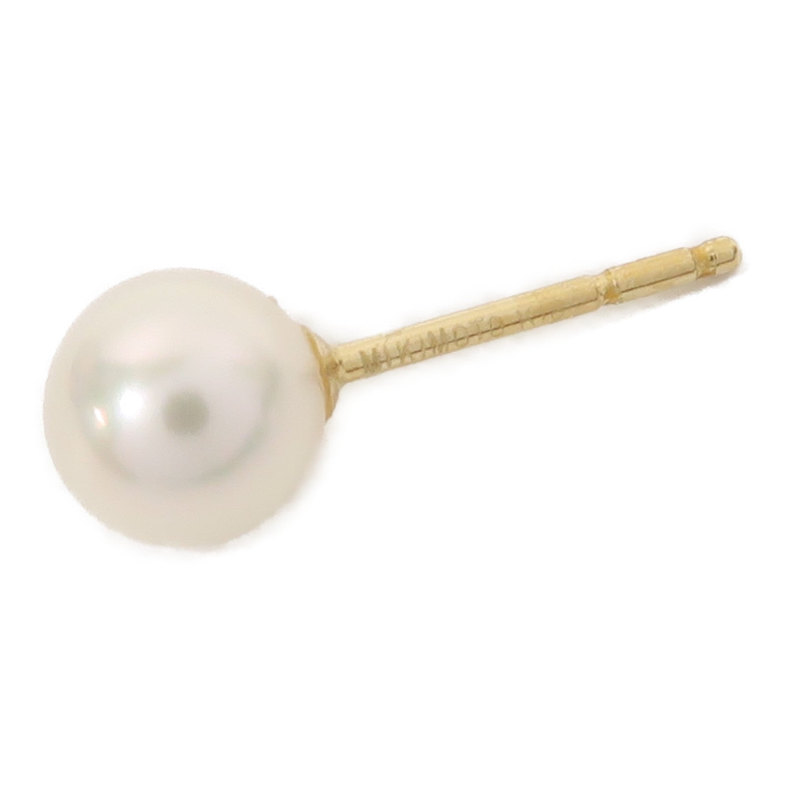 MIKIMOTO 18K黃金珍珠Earrings耳環白色