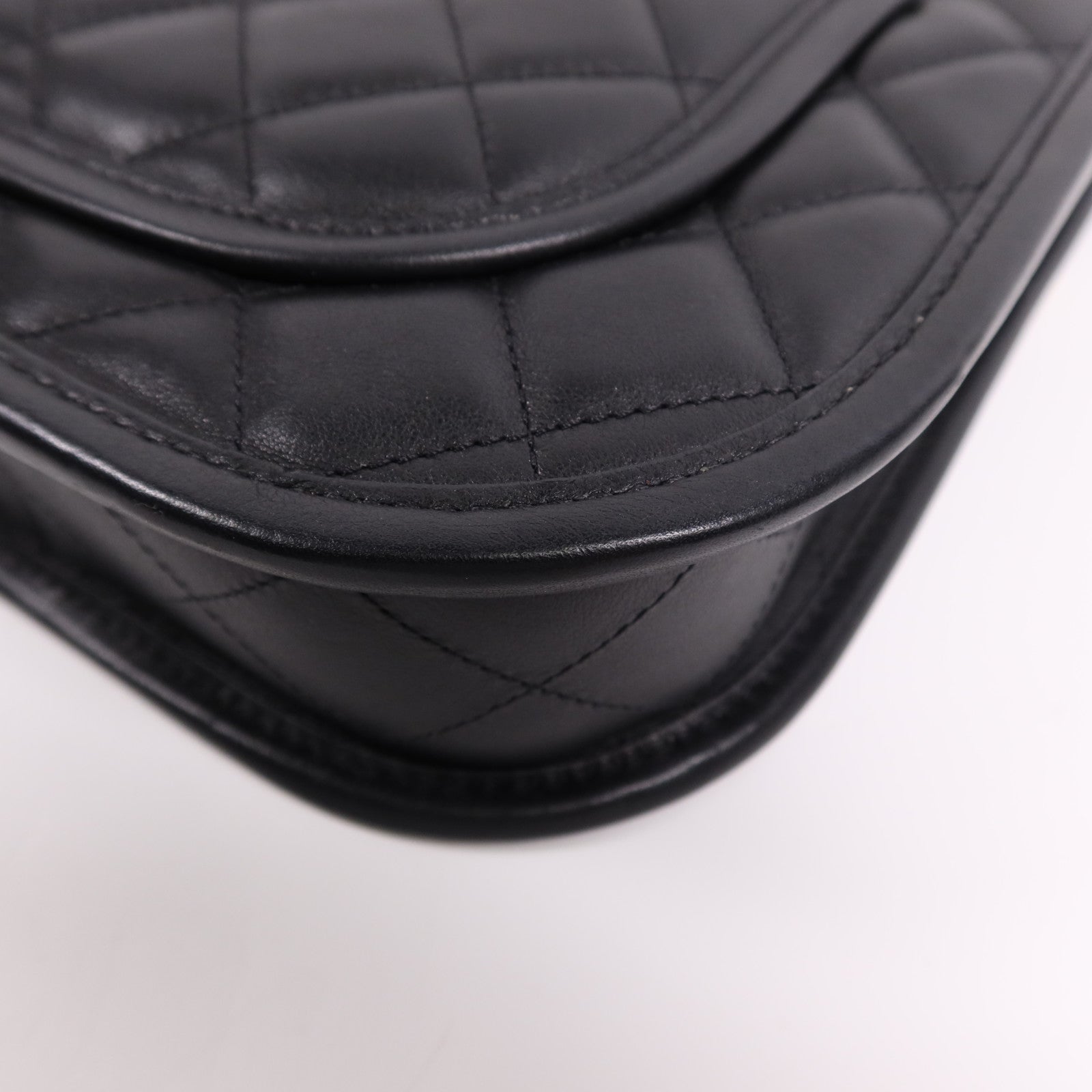 CHANEL 牛皮皮革Chanel Hobo金扣鏈帶手挽肩背兩用袋