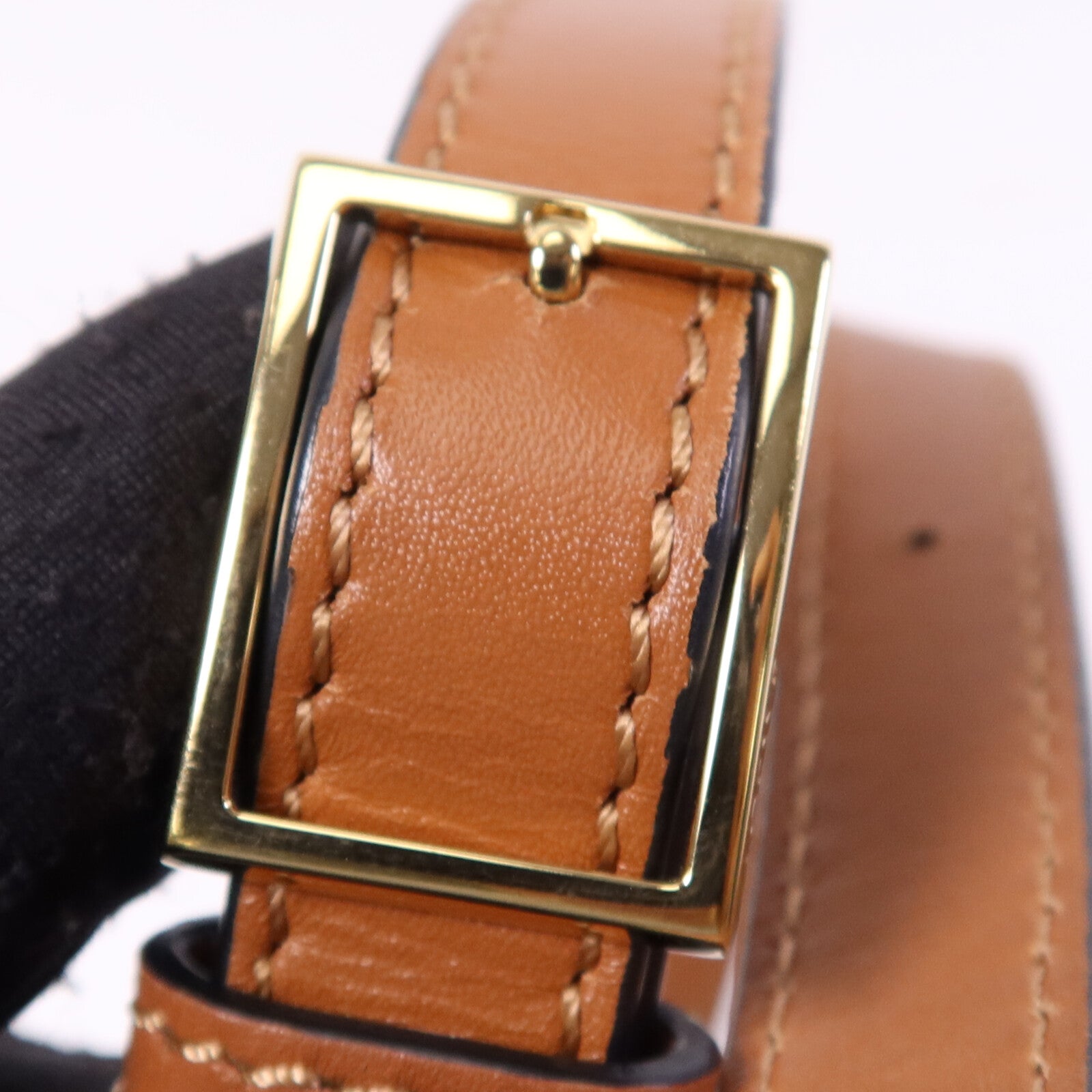 LOEWE 牛皮皮革Heel Duo Bag金扣肩背袋