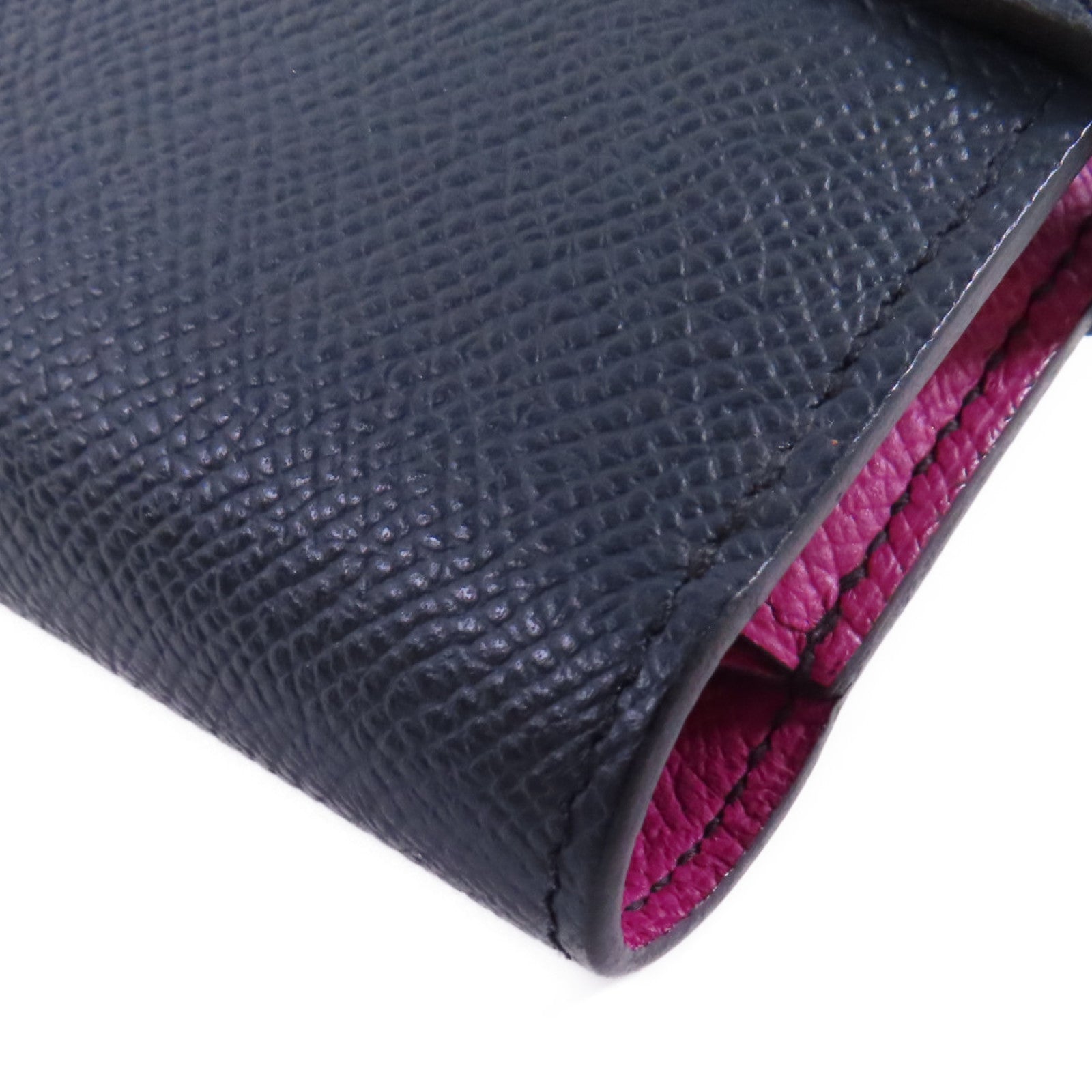 HERMES Epsom皮革Kelly Short Wallet銀扣短錢包