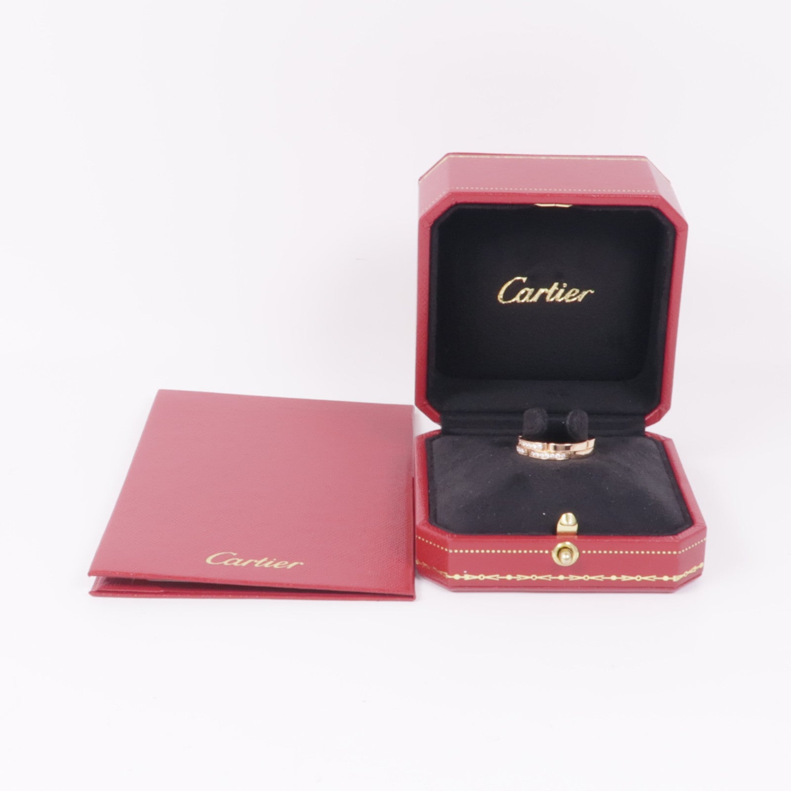 CARTIER 18K玫瑰金Maillon Panthere鑽石戒指Cartier#53/US#6.25