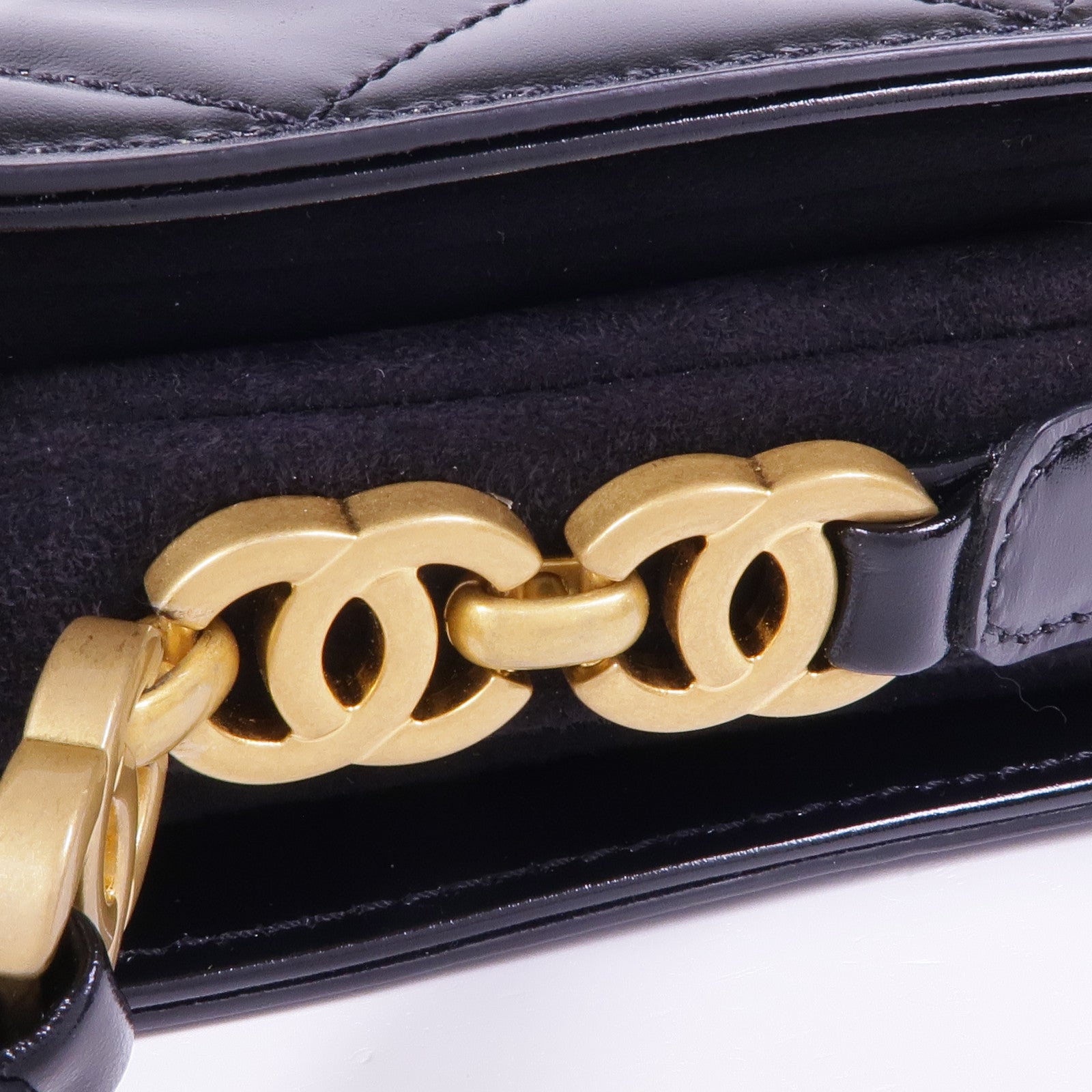 CHANEL 皮革Shoulder Bag金扣肩背袋