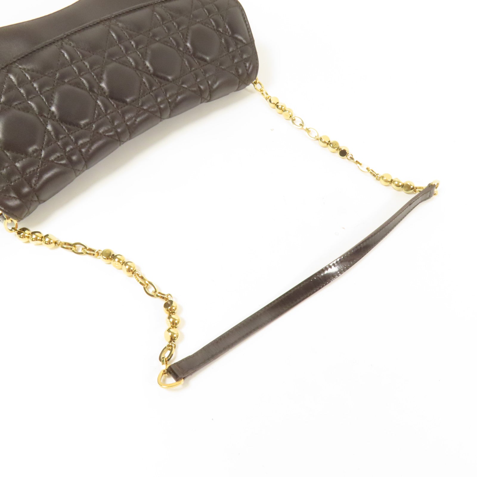 Dior 牛皮皮革Shoulder Bag金扣肩背袋