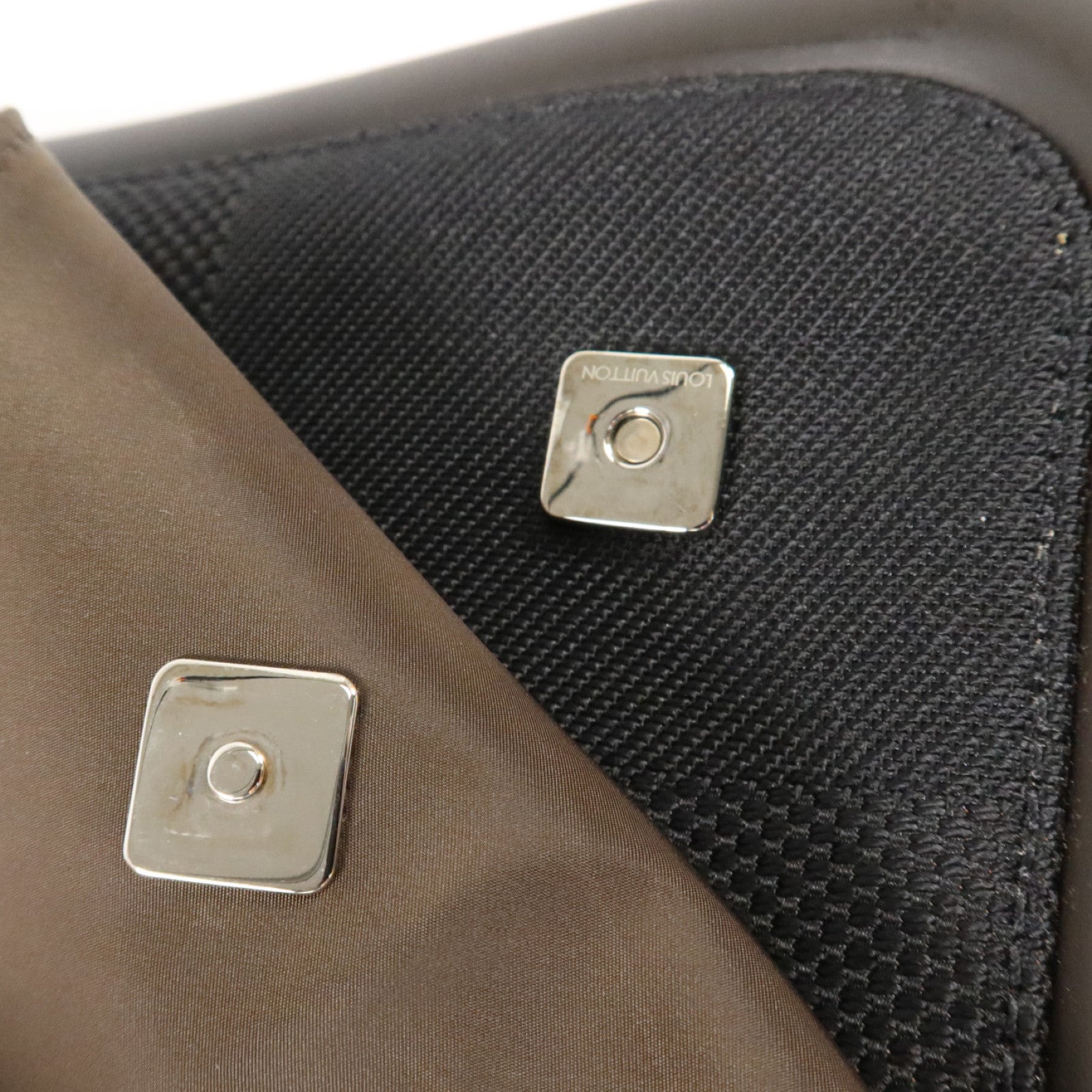 LOUIS VUITTON Damier Geant Messager MM銀扣肩背袋