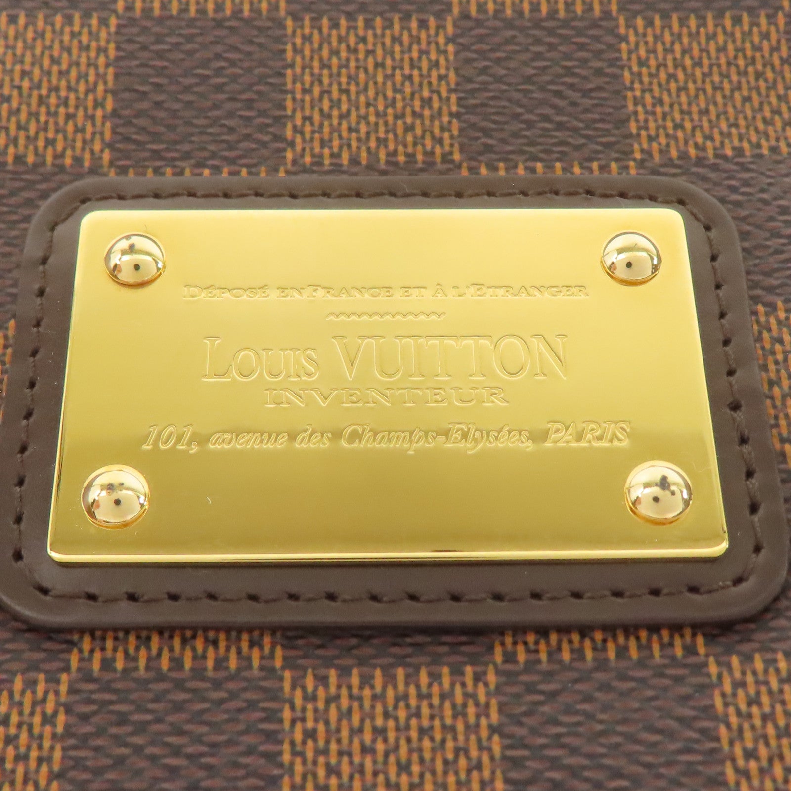 LOUIS VUITTON LV GHW Eva 2way Shoulder Bag N55213 Damier Brown