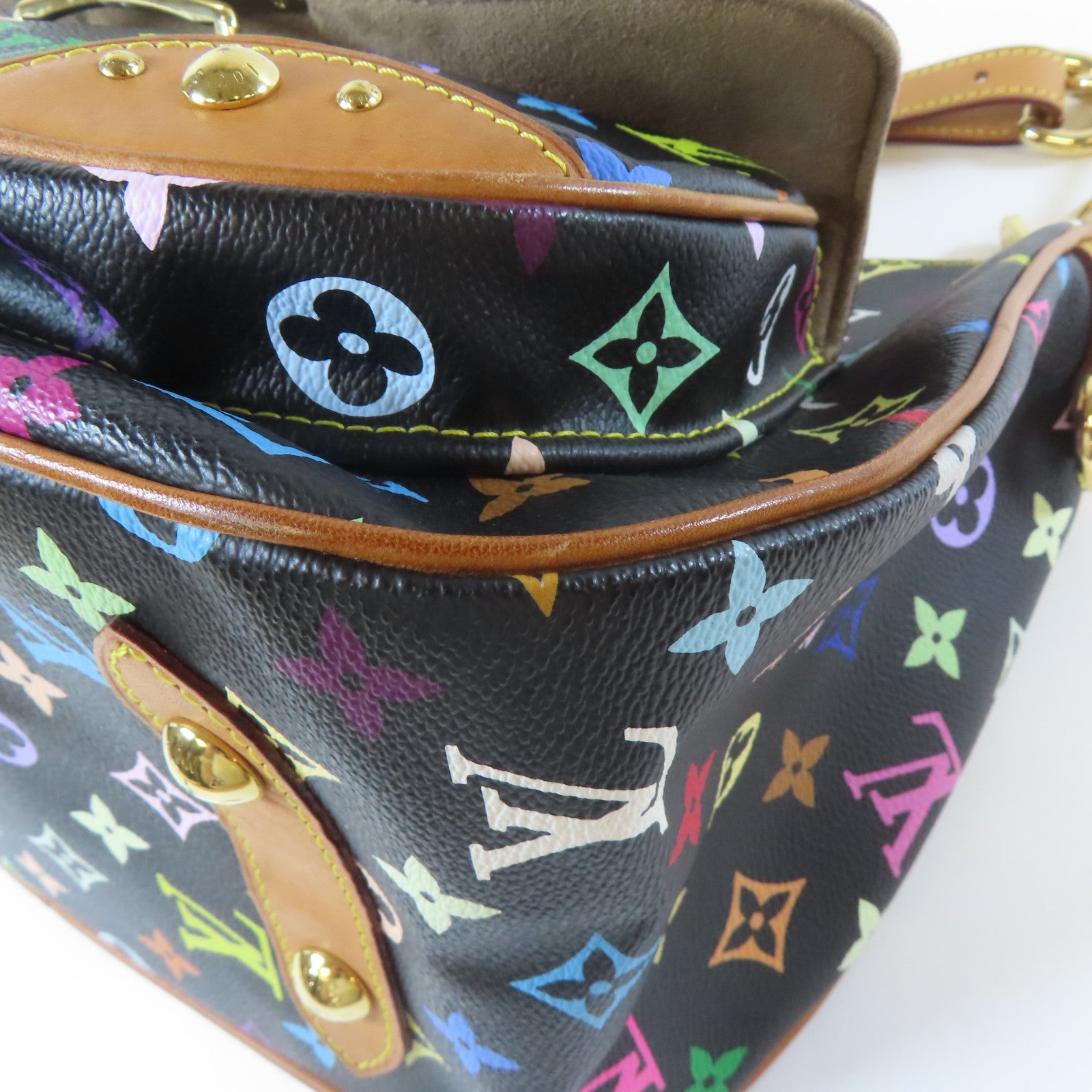 LOUIS VUITTON 【激減優惠】Monogram Multicolore Rita金扣手挽肩背兩用袋黑色/多色