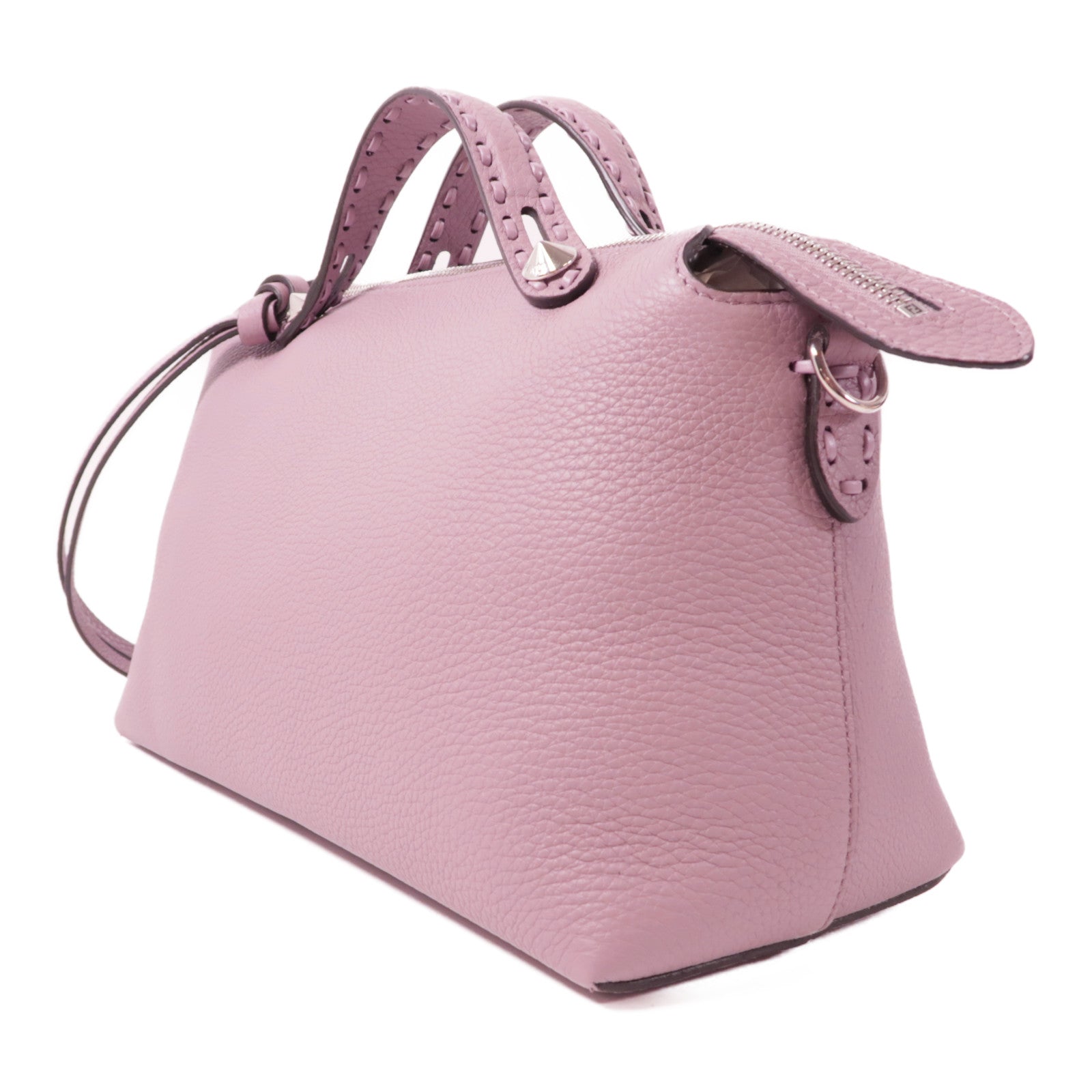 FENDI 【激減優惠】牛皮皮革By The Way Selleria Bag銀扣手挽肩背兩用袋