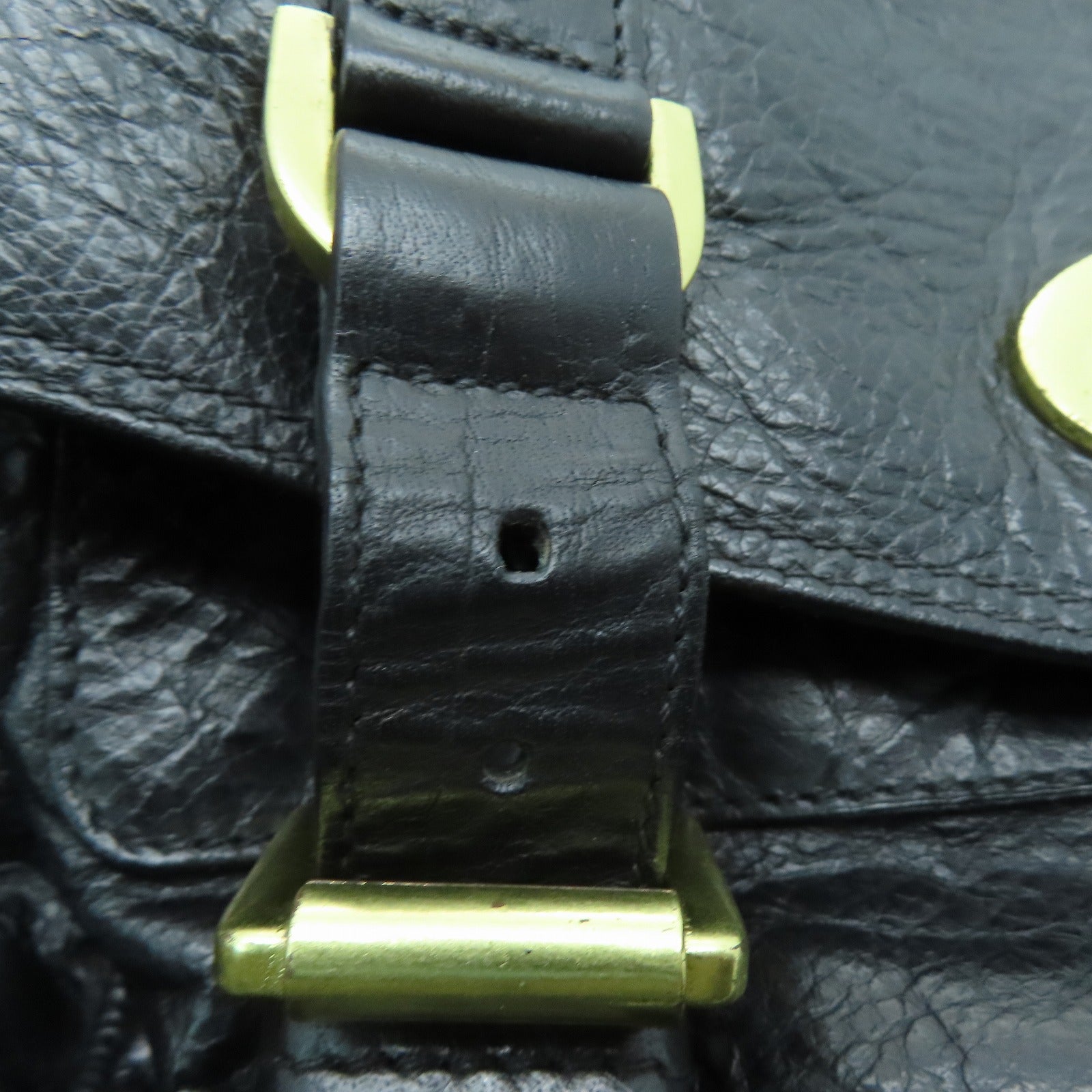 MULBERRY 牛皮皮革2 Way Shoulder Bag金扣手挽肩背两用袋黑色