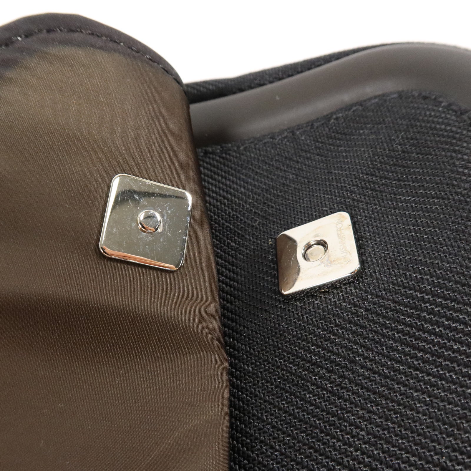 LOUIS VUITTON Damier Geant Messager MM銀扣肩背袋
