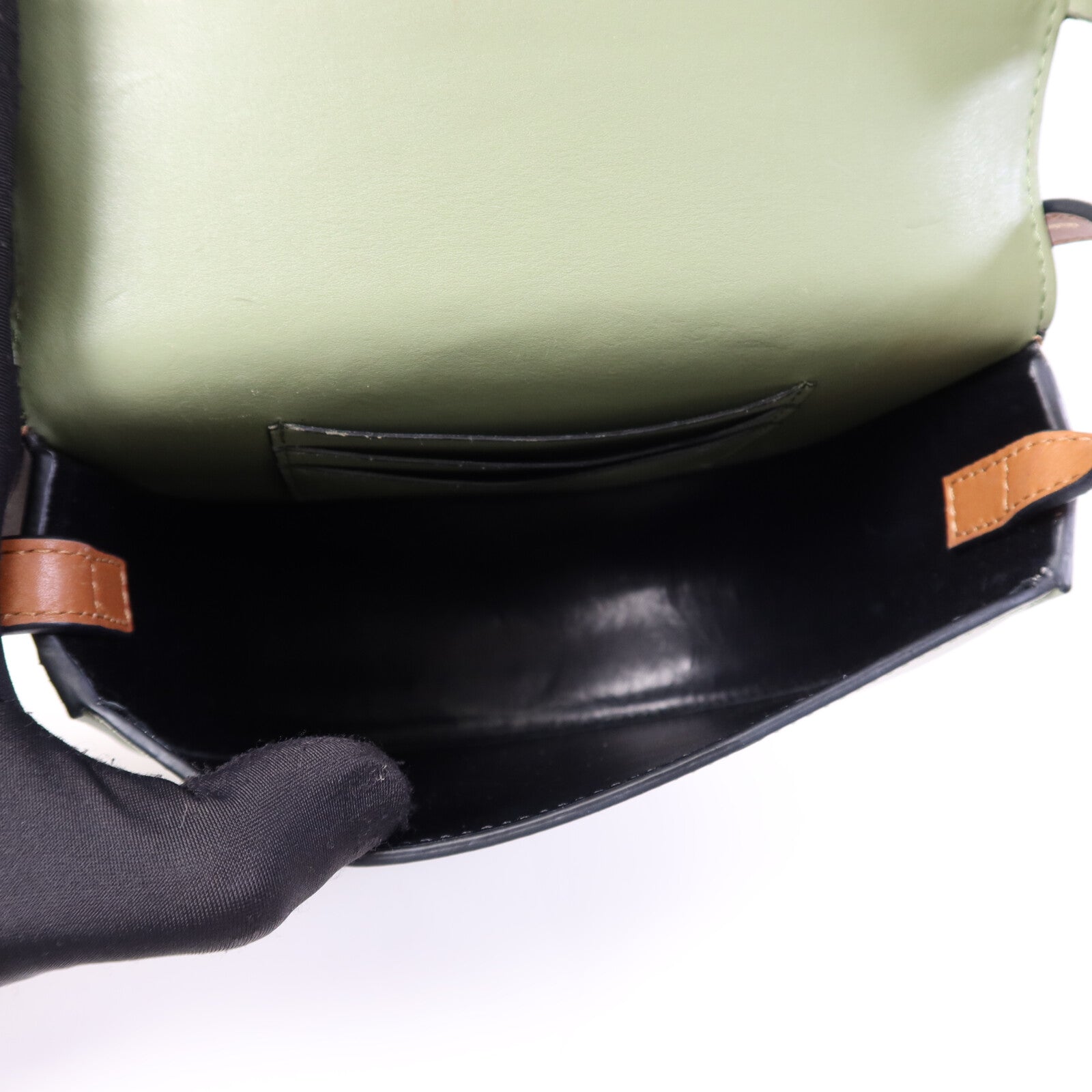 LOEWE 牛皮皮革Heel Duo Bag金扣肩背袋