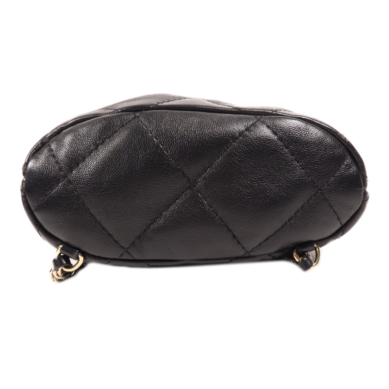 CHANEL 牛皮皮革Rucksack金扣背包