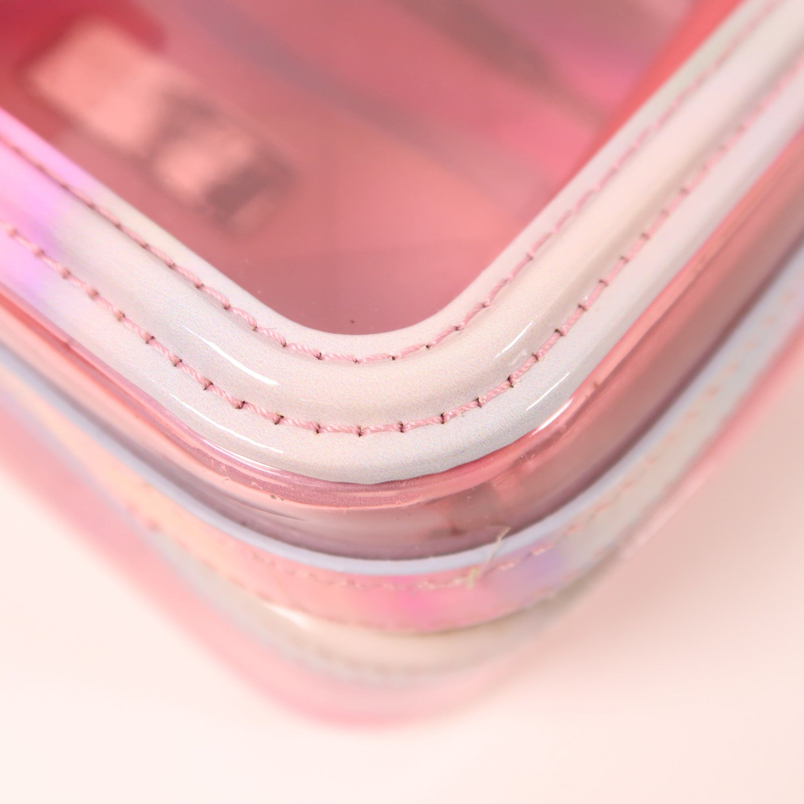 CHANEL PVC Vanity Case銀扣手挽肩背兩用袋
