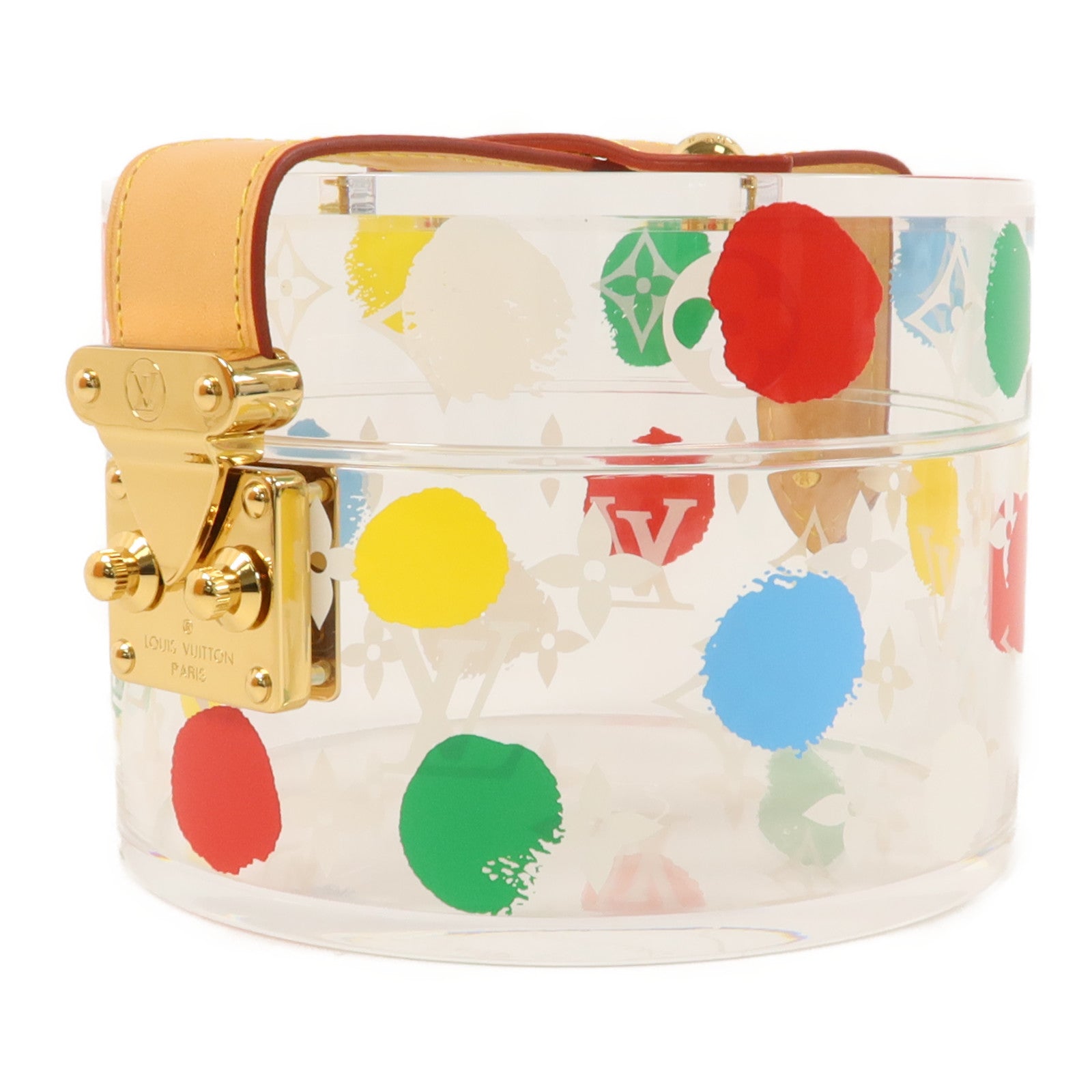 LOUIS VUITTON 有機玻璃/金屬/VVN Yayoi Kusama Painted Dots Scott Box首飾盒