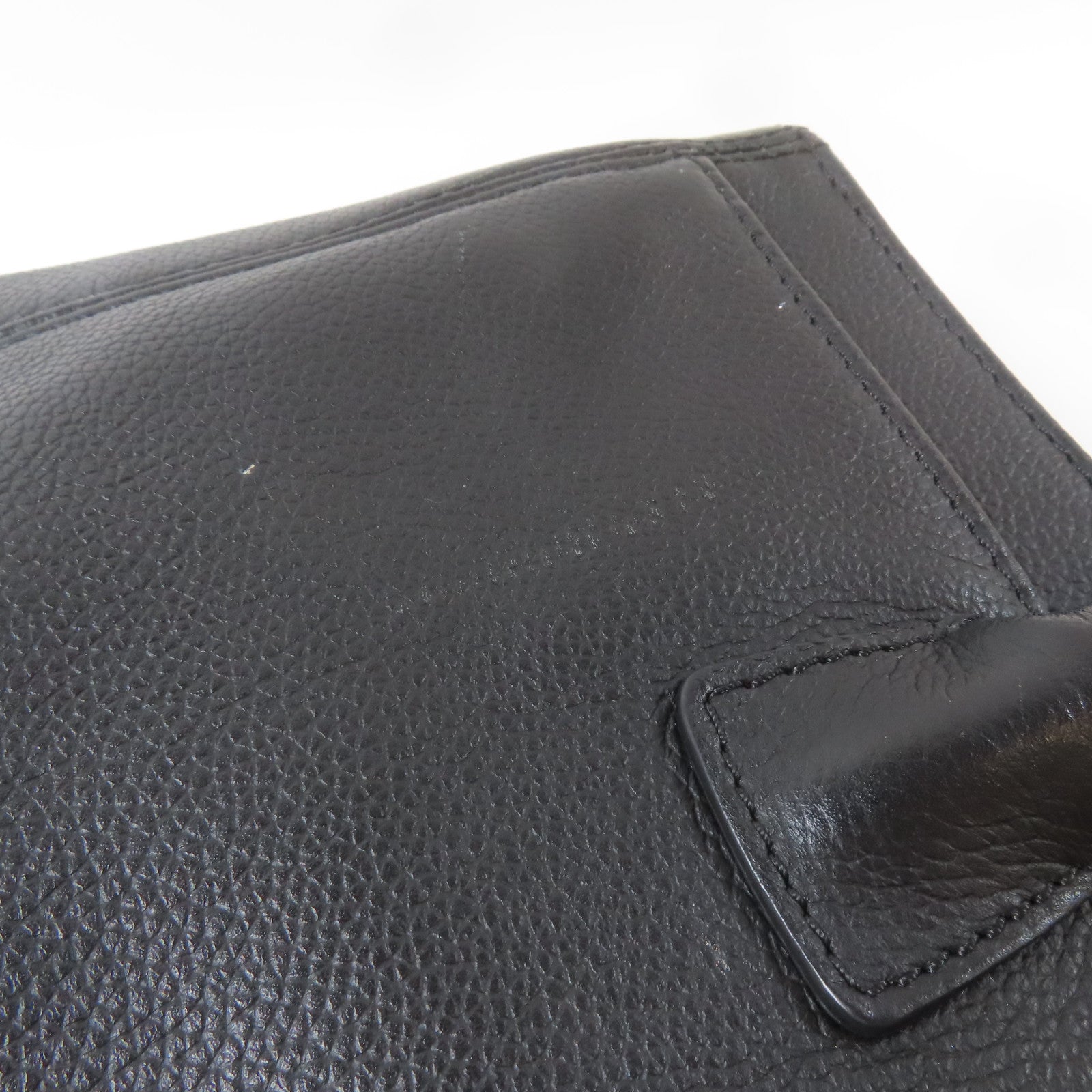 CHANEL 牛皮皮革Handbag金扣手挽袋黑色