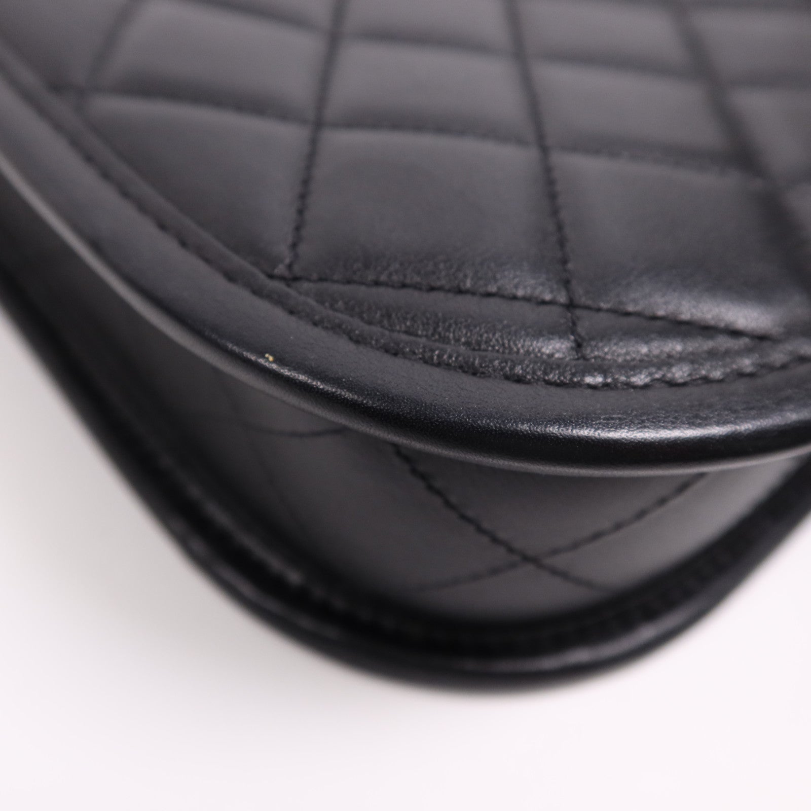 CHANEL 牛皮皮革Chanel Hobo金扣鏈帶手挽肩背兩用袋