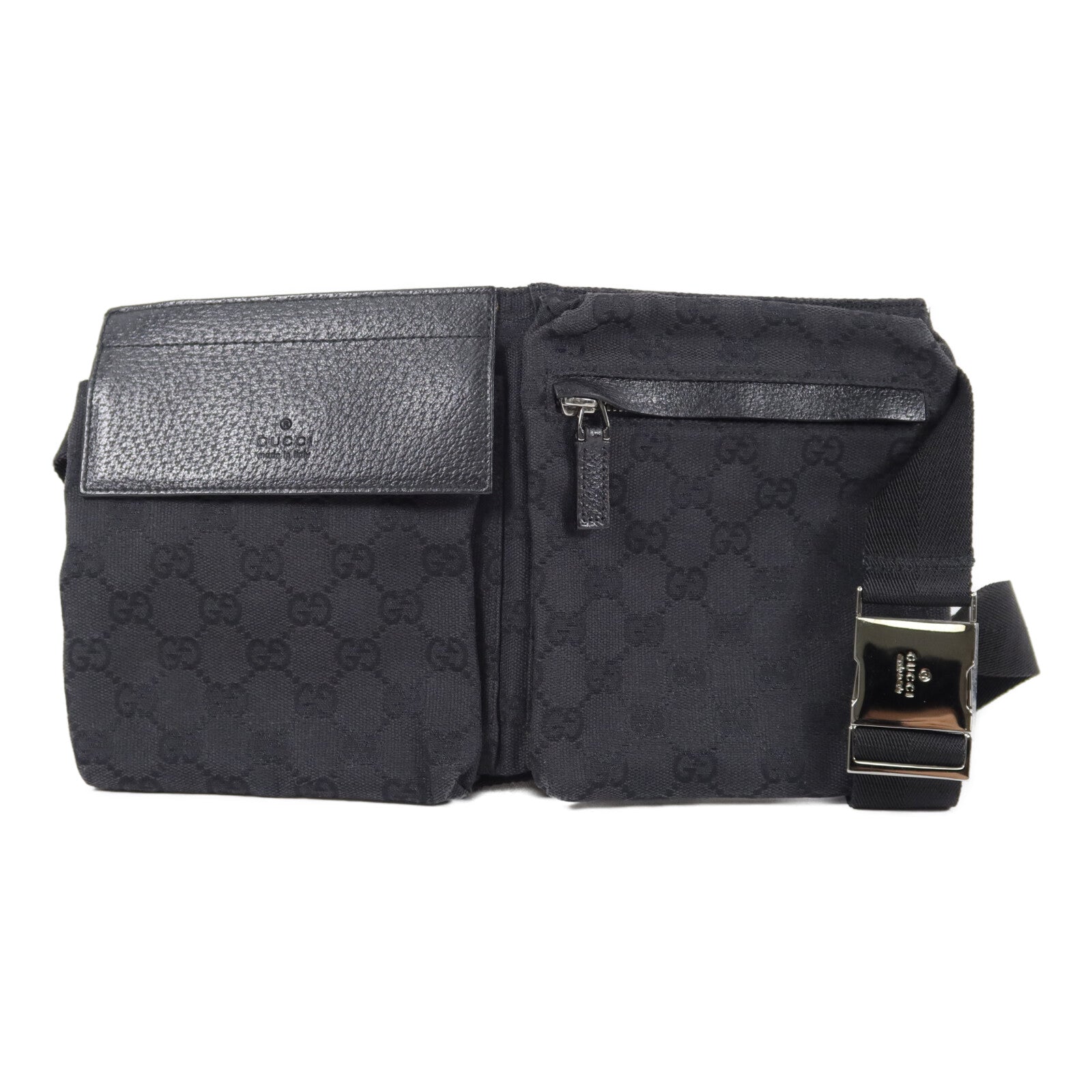 GUCCI 帆布Double Pocket腰包