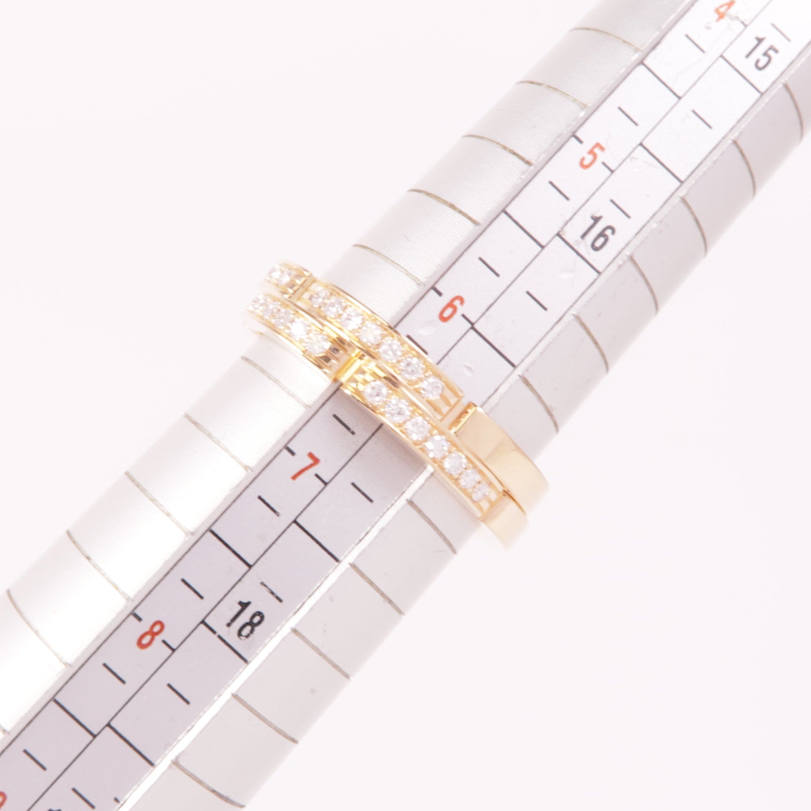 CARTIER 18K玫瑰金Maillon Panthere鑽石戒指Cartier#53/US#6.25