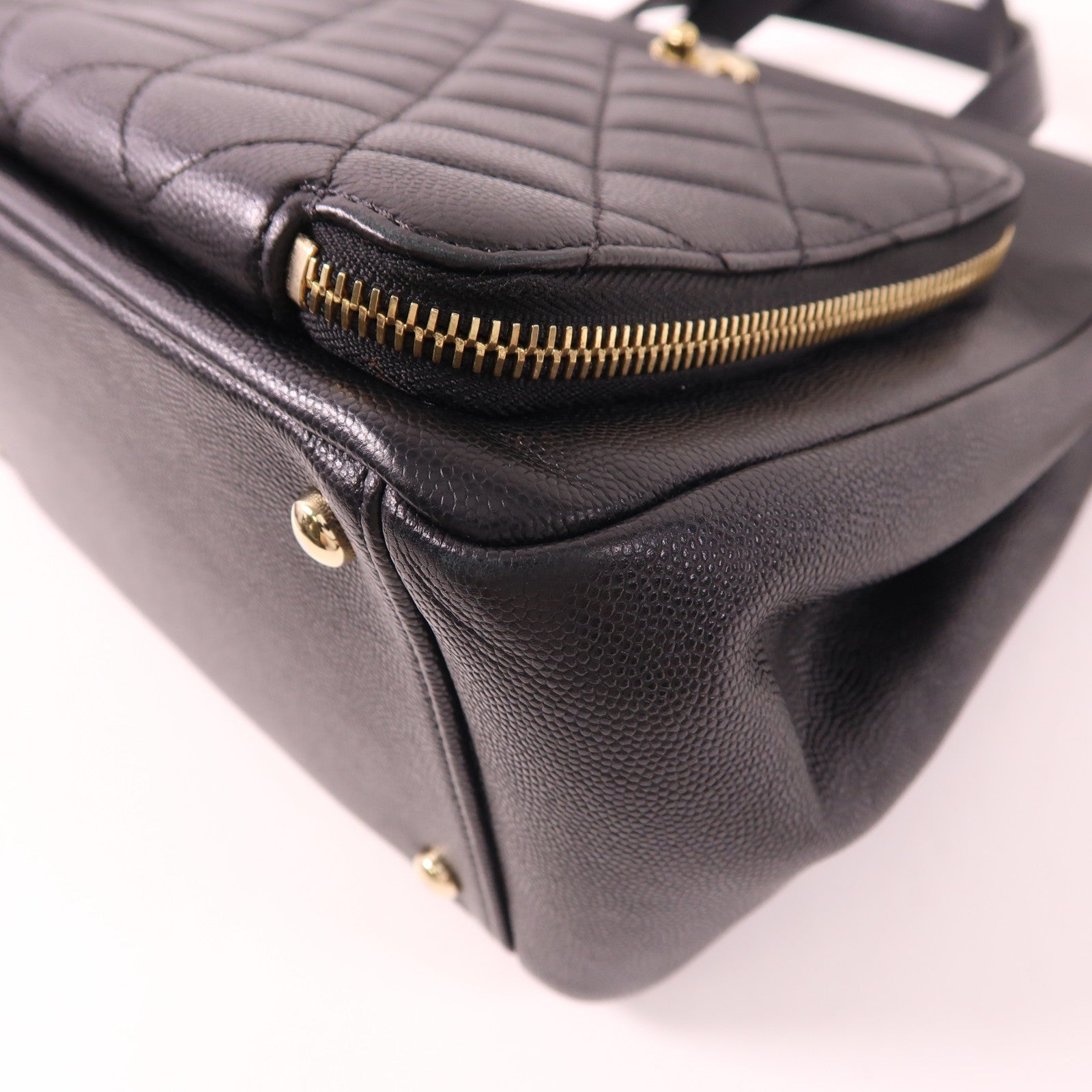 CHANEL 牛皮皮革2 Way Shoulder Bag金扣手挽肩背兩用袋