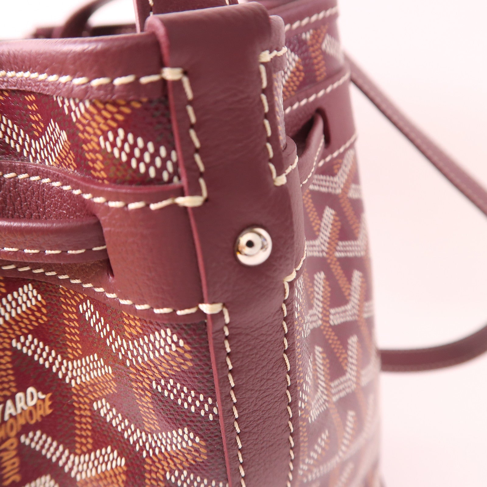 GOYARD 塗層帆布Petit Flot Bucket銀扣肩背袋