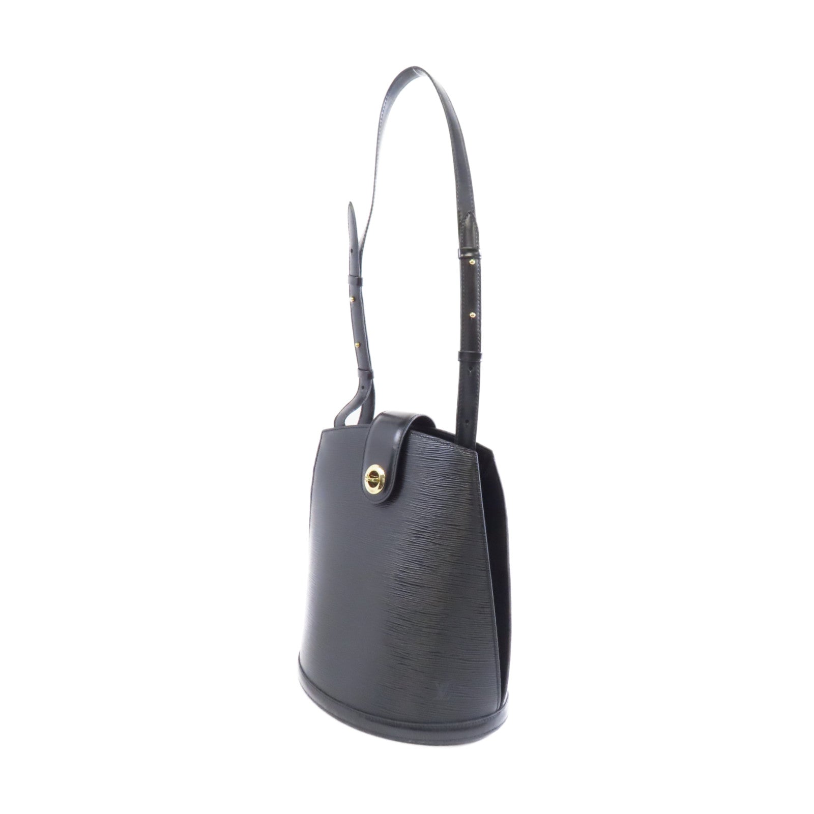LOUIS VUITTON Epi Cluny Shoulder Bag金扣肩背袋黑色