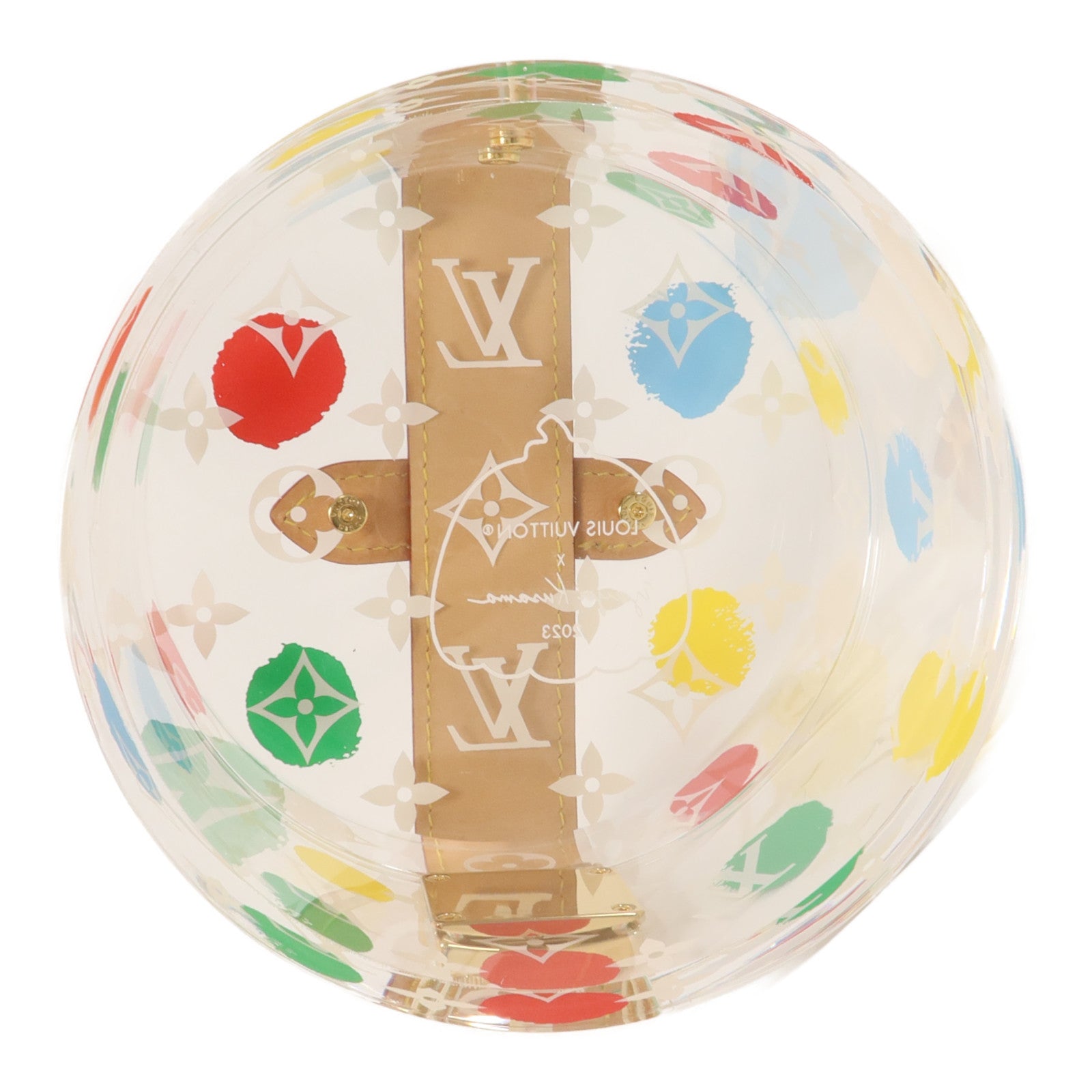 LOUIS VUITTON 有機玻璃/金屬/VVN Yayoi Kusama Painted Dots Scott Box首飾盒