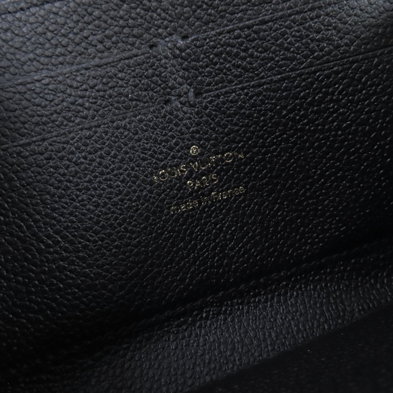 LOUIS VUITTON Monogram Empreinte Zipper Long Wallet金扣拉鏈長錢包黑色