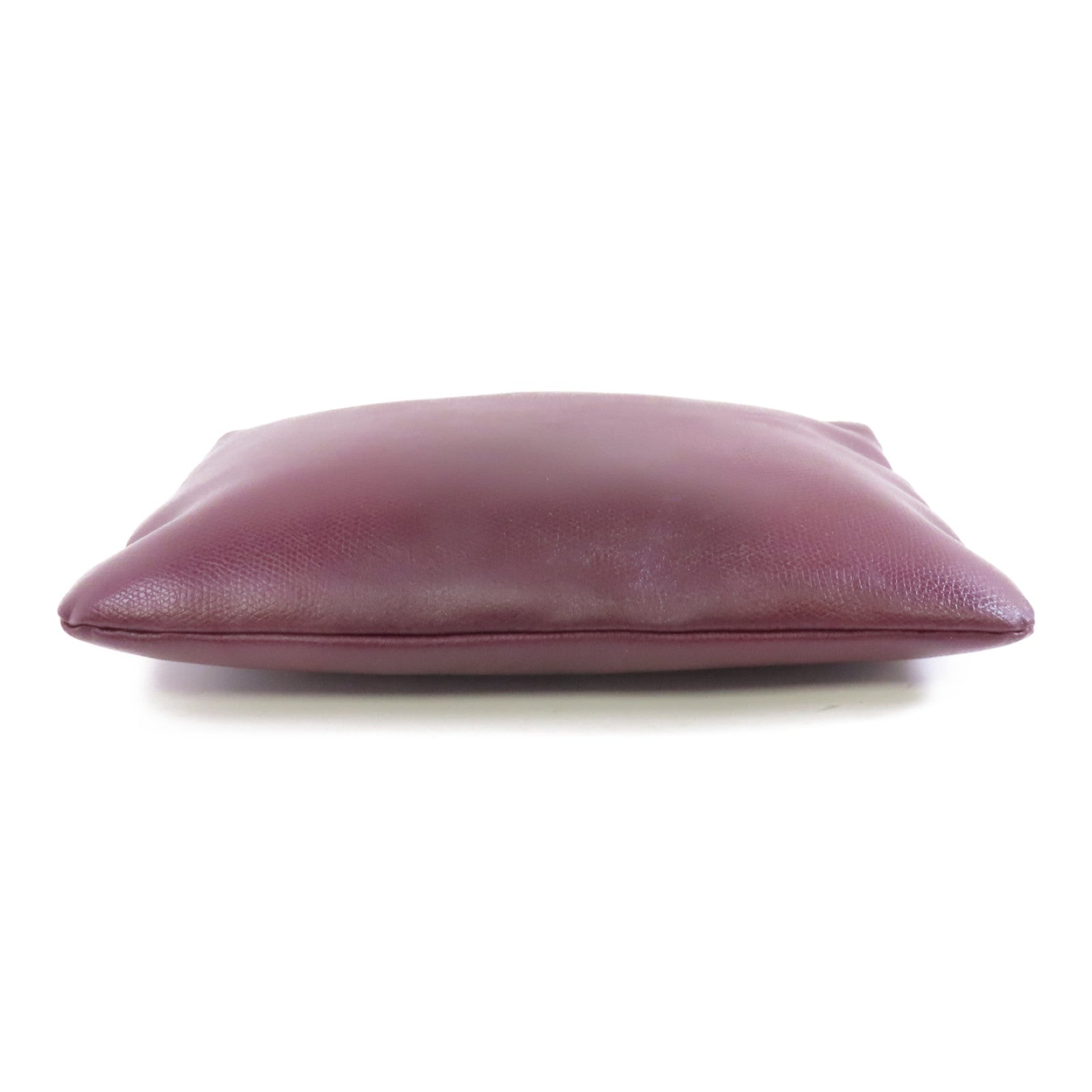 Furla 牛皮皮革Pouch/Clutch金扣手拿包酒紅色