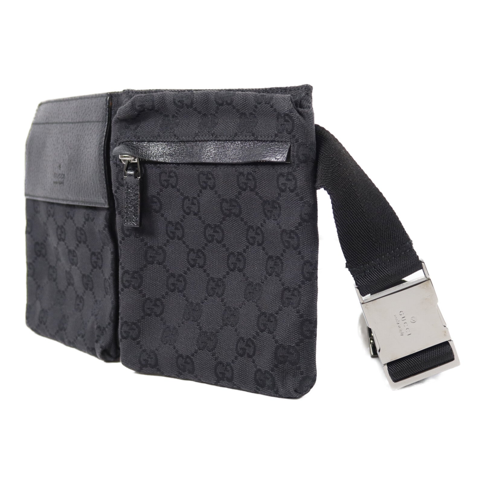 GUCCI 帆布Double Pocket腰包