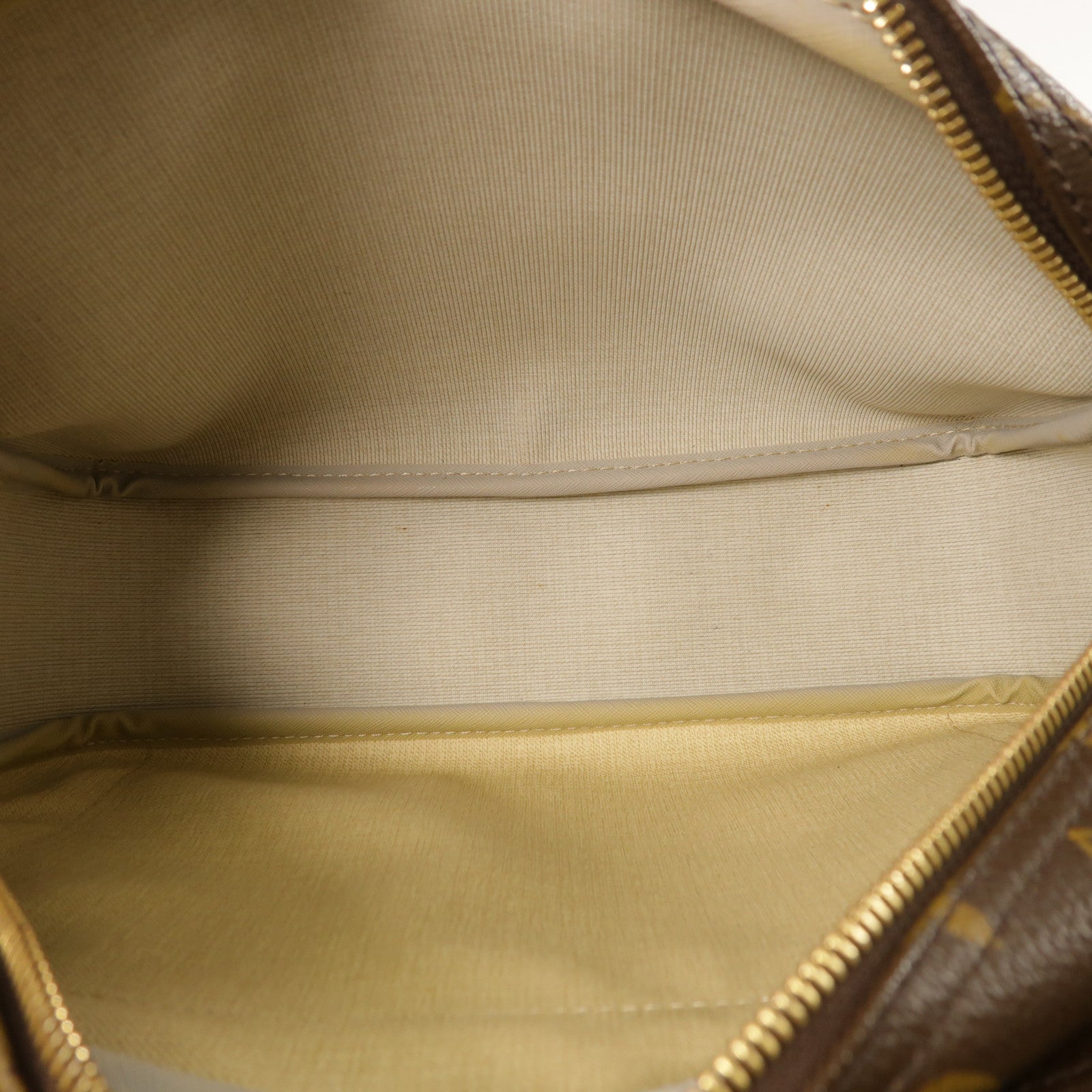 LOUIS VUITTON Monogram Reporter PM金扣肩背袋棕色