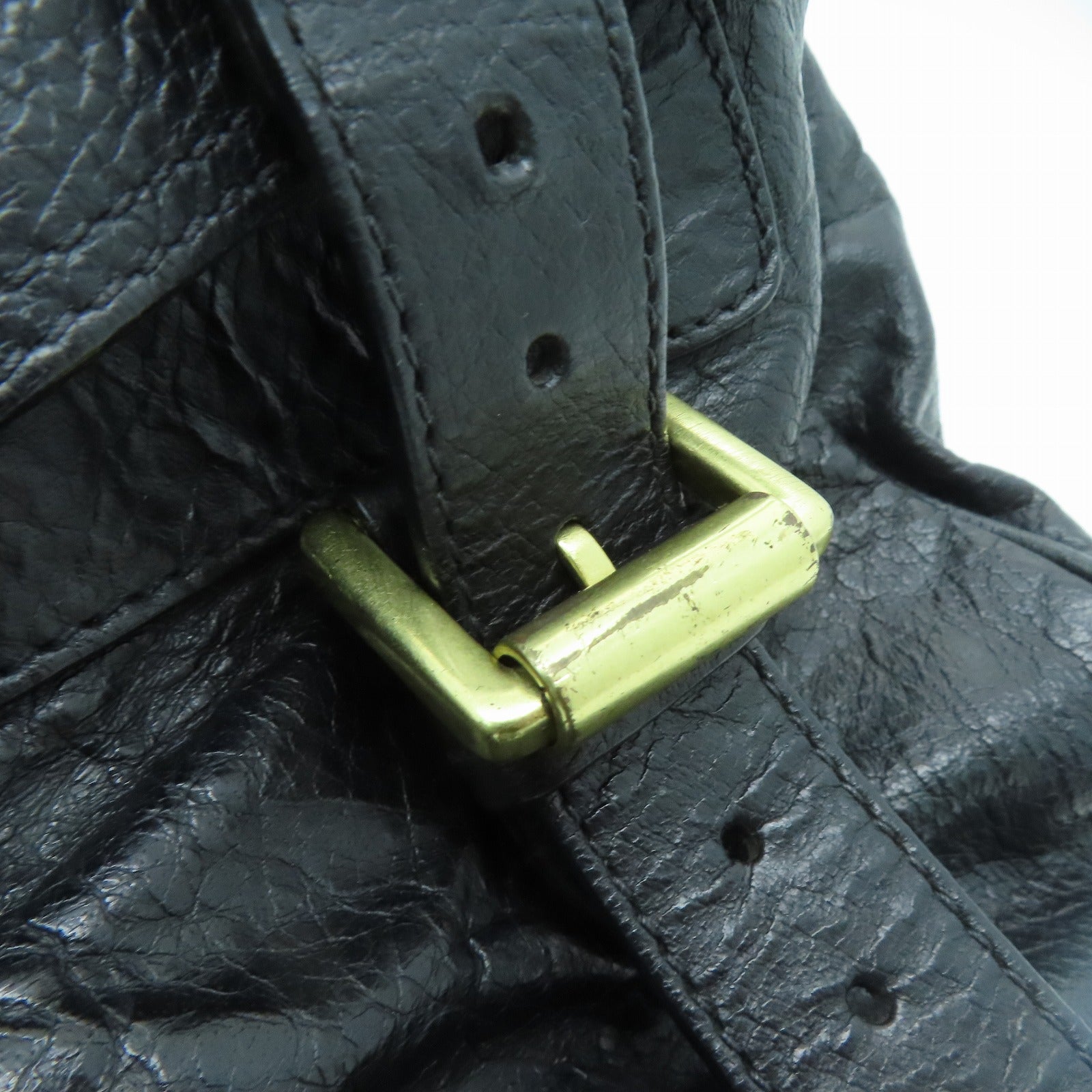 MULBERRY 牛皮皮革2 Way Shoulder Bag金扣手挽肩背两用袋黑色
