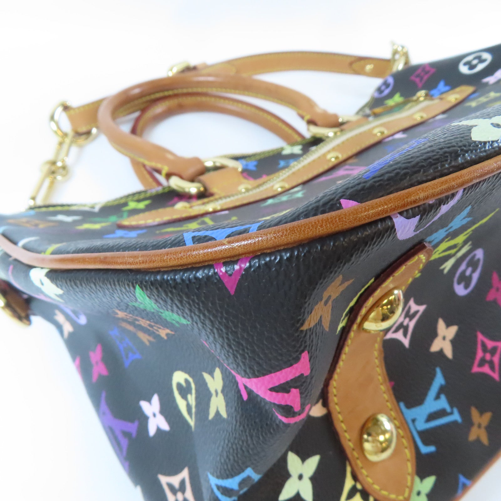 LOUIS VUITTON 【激減優惠】Monogram Multicolore Rita金扣手挽肩背兩用袋黑色/多色