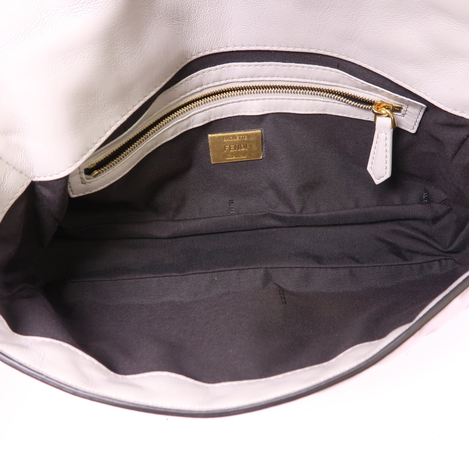 FENDI 牛皮皮革Baguette金扣手挽肩背兩用袋