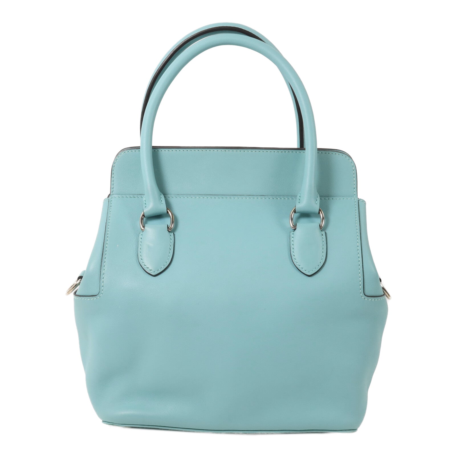 HERMES Swift皮革Tool Box 20手挽肩背兩用袋Bleu Atoll