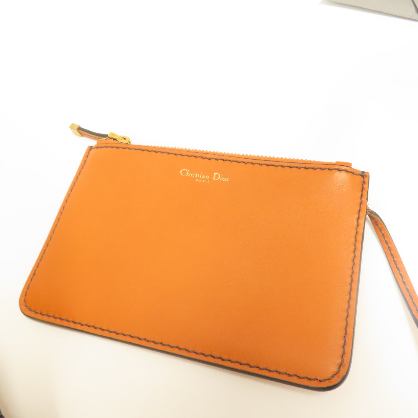 Dior 【激減優惠】帆布/牛皮皮革Shoulder Bag金扣肩背袋啡色