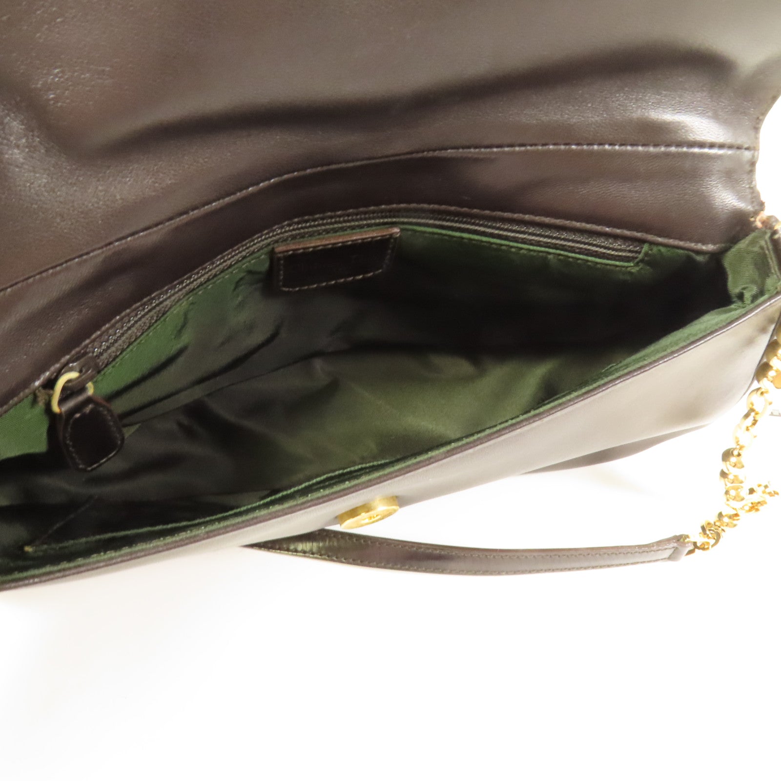 Dior 牛皮皮革Shoulder Bag金扣肩背袋