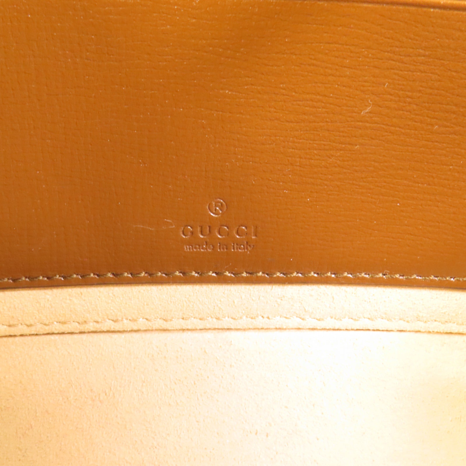 GUCCI 塗層帆布/牛皮皮革GG Supreme金扣肩背袋