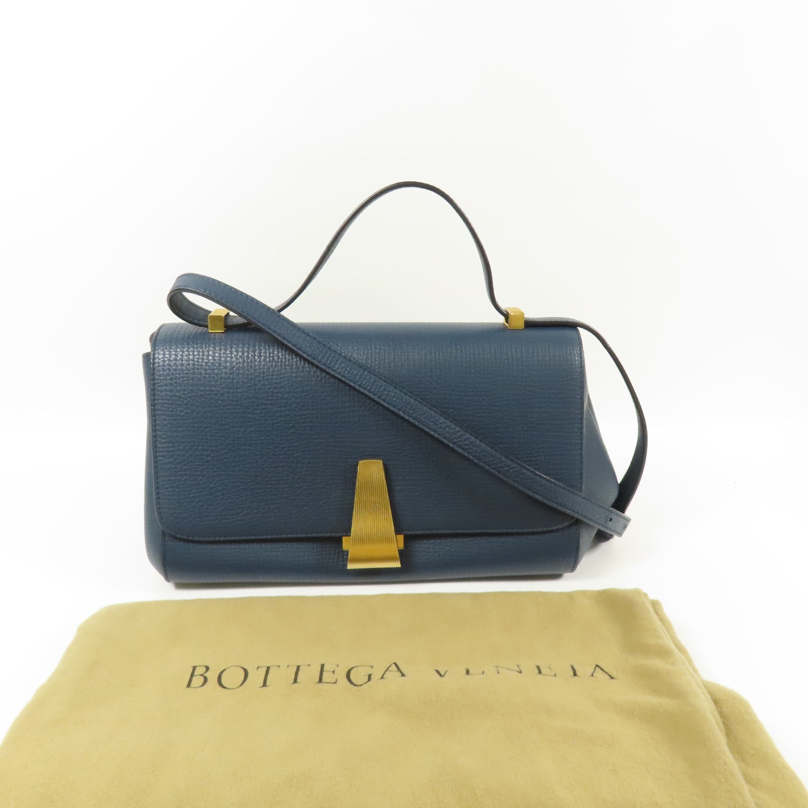 BOTTEGA VENETA 牛皮皮革Shoulder Bag金扣肩背袋