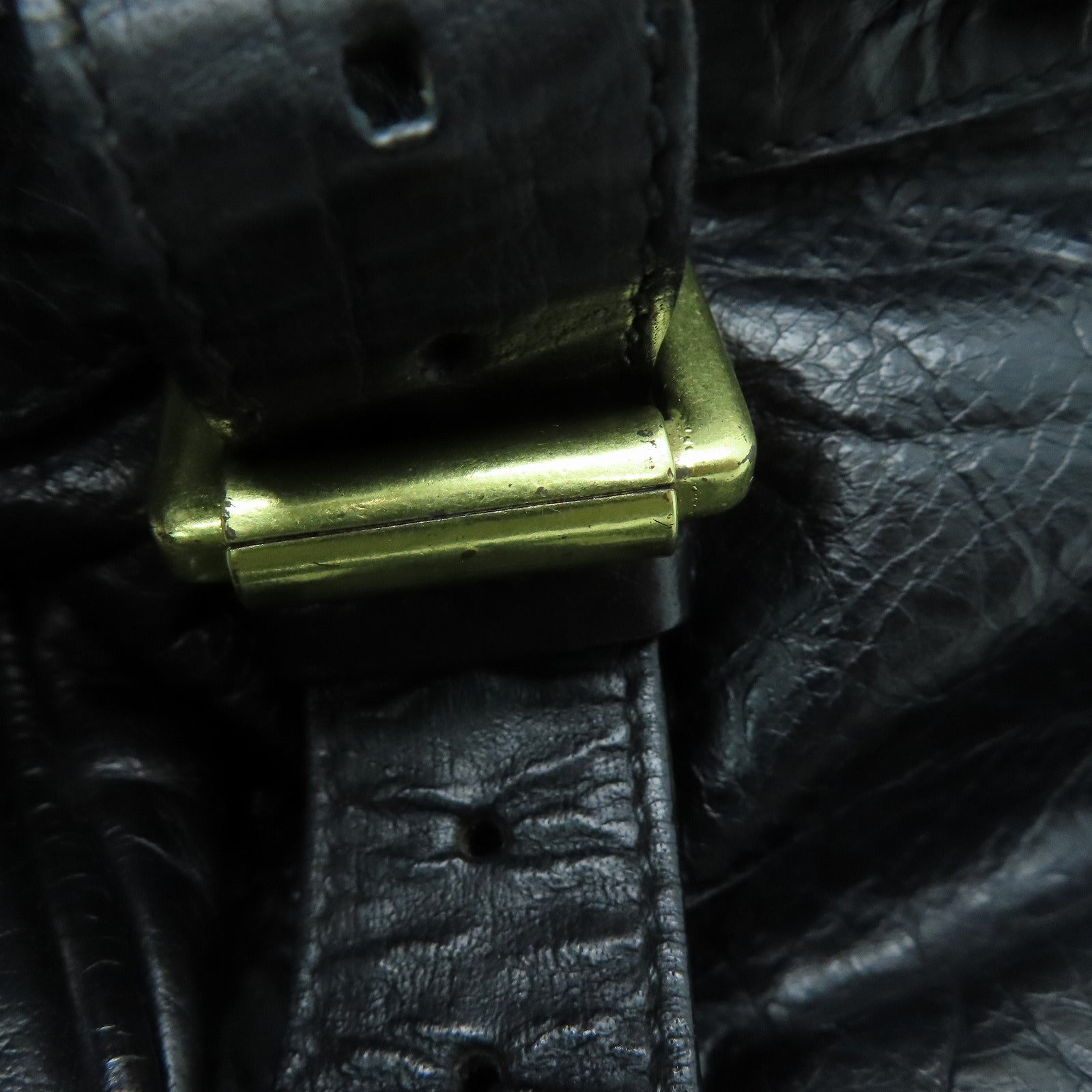 MULBERRY 牛皮皮革2 Way Shoulder Bag金扣手挽肩背两用袋黑色