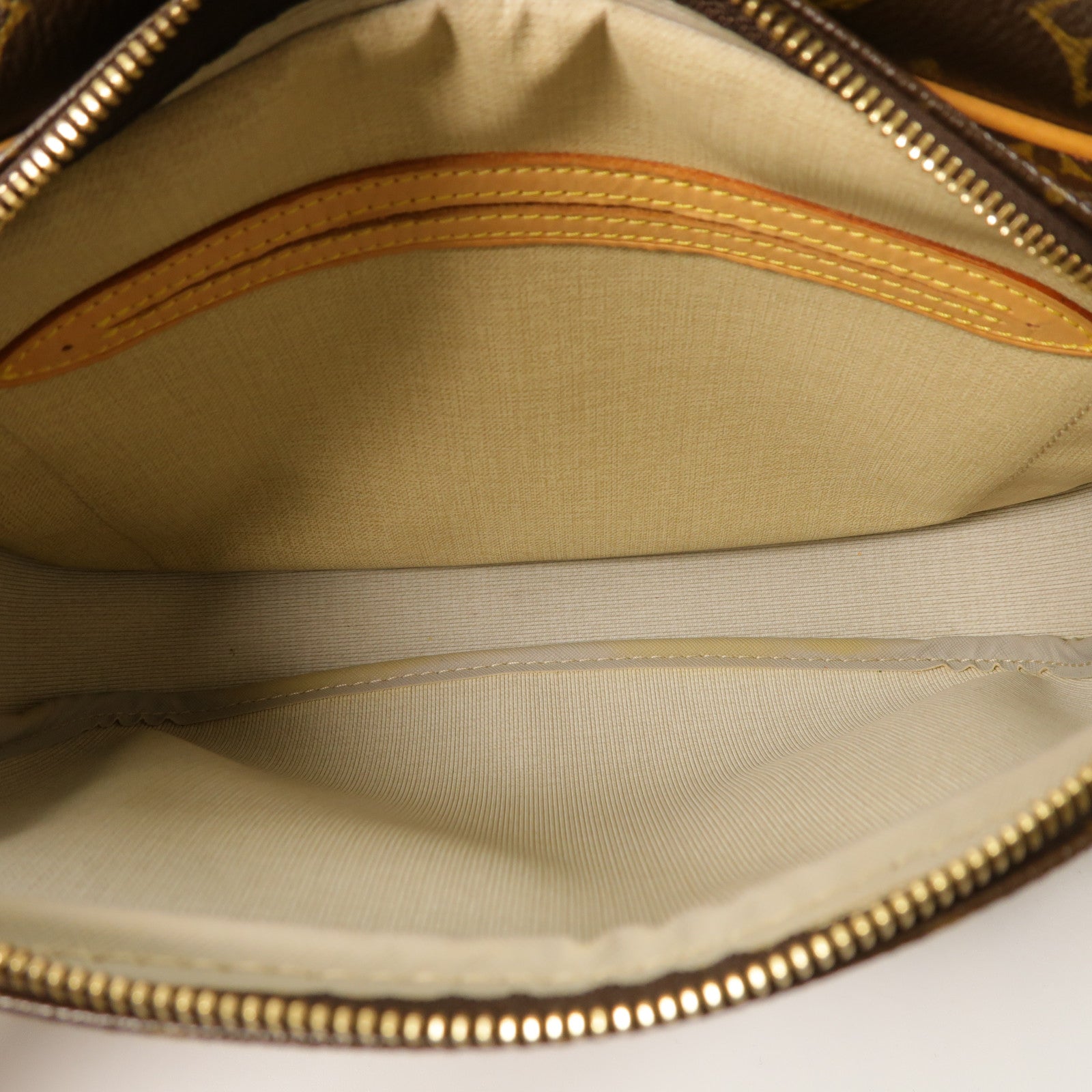 LOUIS VUITTON Monogram Reporter PM金扣肩背袋棕色