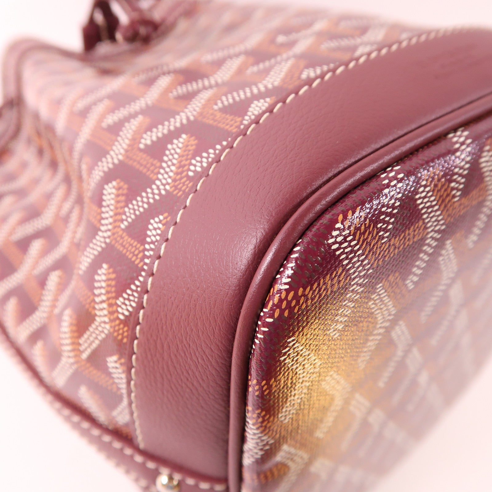 GOYARD 塗層帆布Petit Flot Bucket銀扣肩背袋