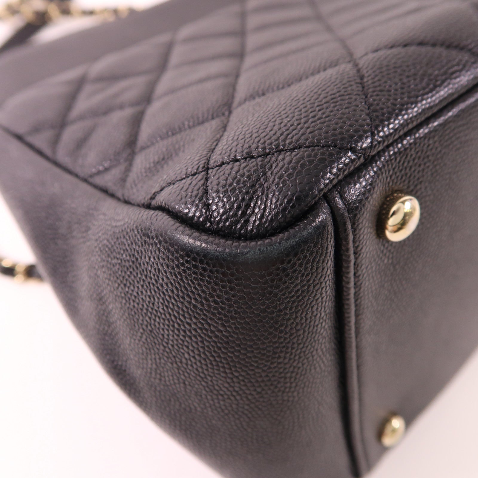 CHANEL 牛皮皮革2 Way Shoulder Bag金扣手挽肩背兩用袋