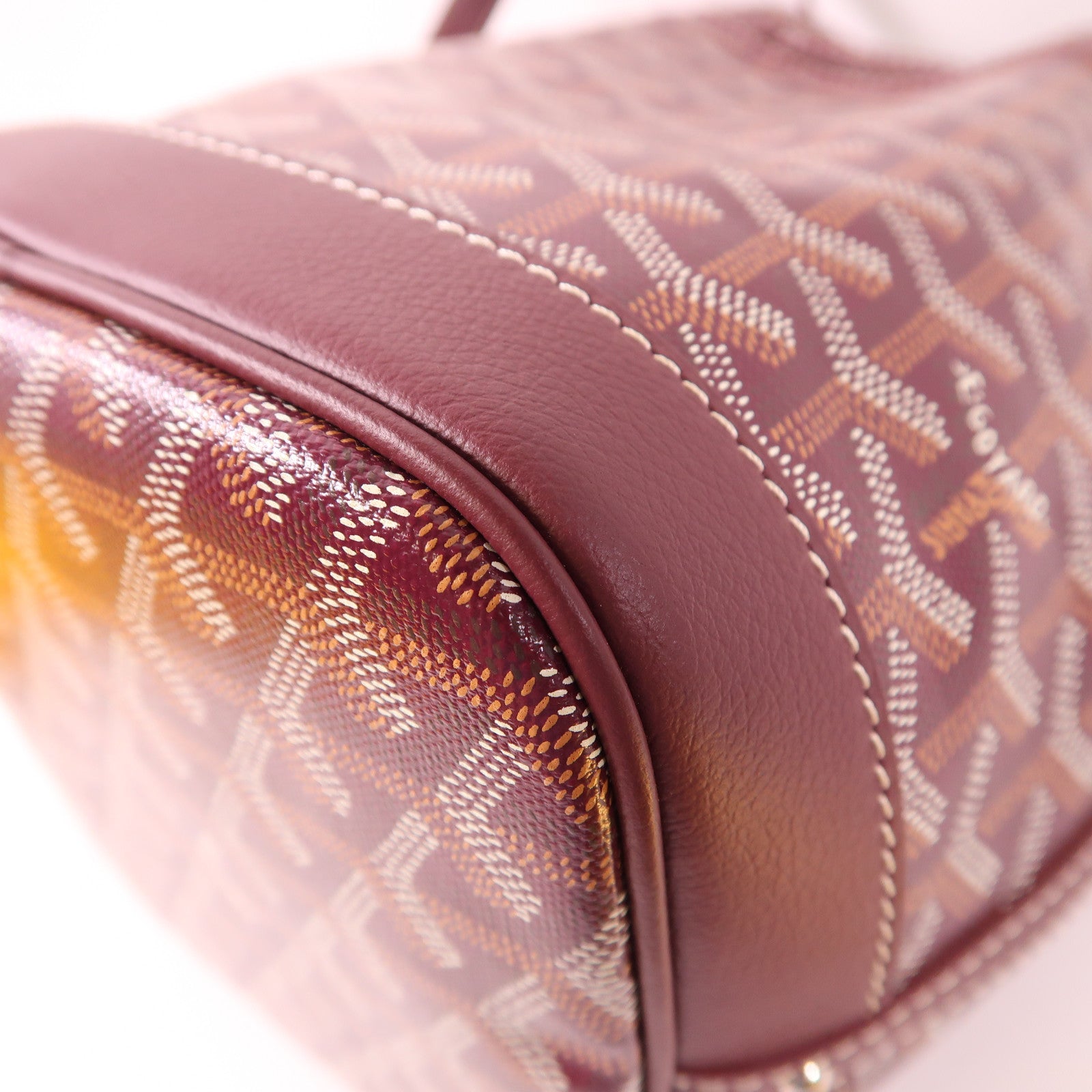 GOYARD 塗層帆布Petit Flot Bucket銀扣肩背袋