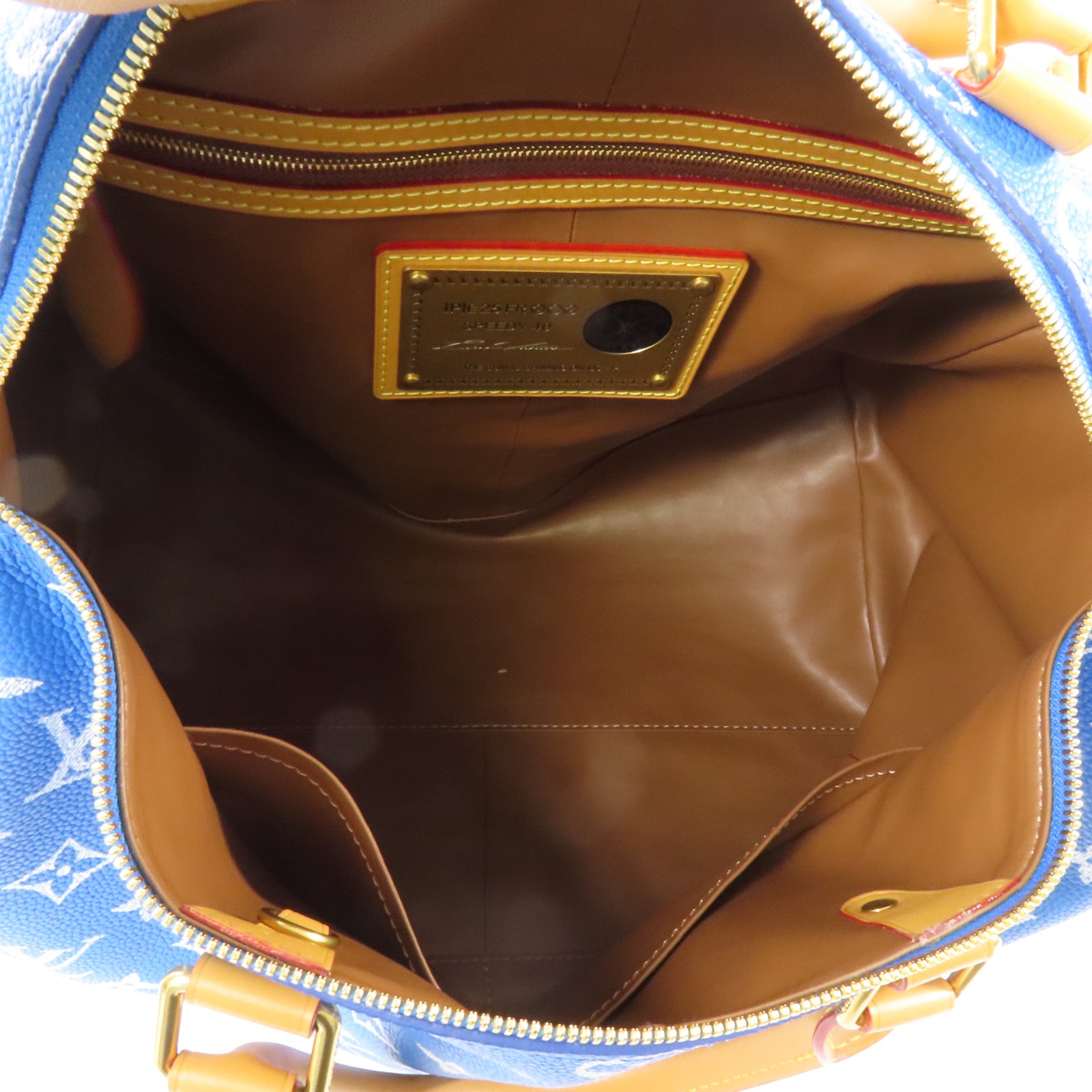 LOUIS VUITTON Monogram Calf Speedy P9 Bandouliere 40金扣手挽肩背兩用袋