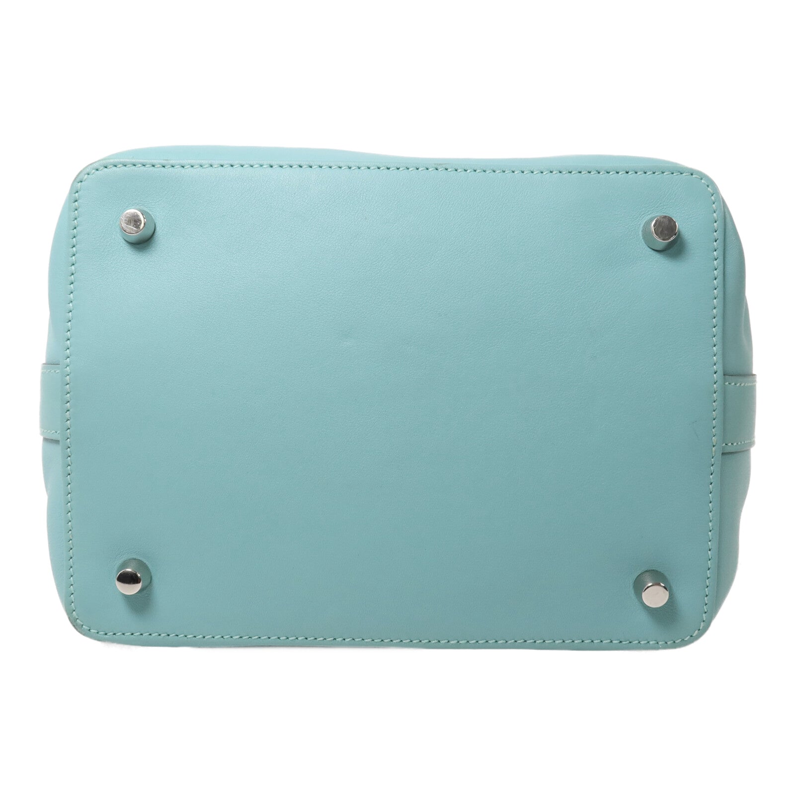 HERMES Swift皮革Tool Box 20手挽肩背兩用袋Bleu Atoll