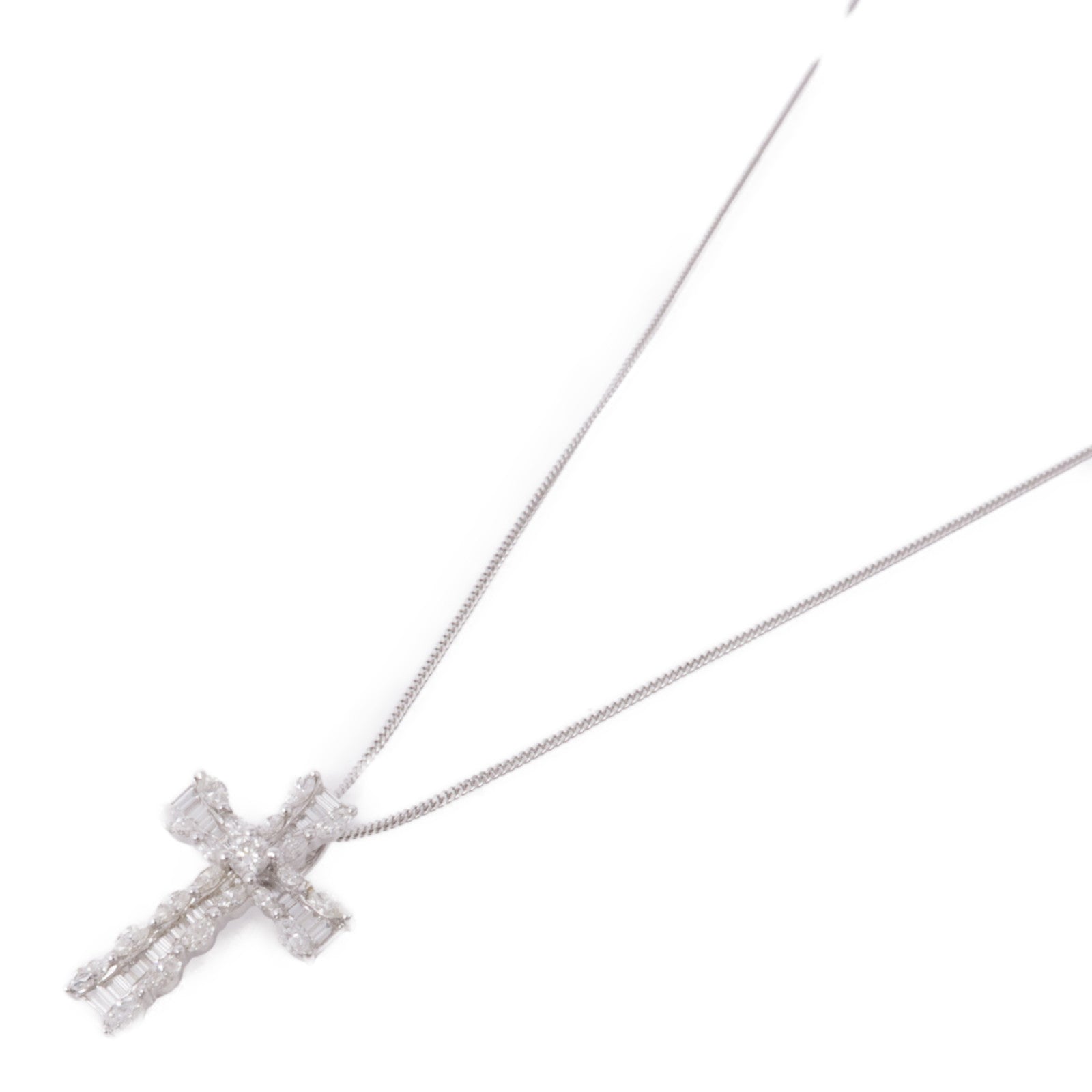 JEWELRY Diamond Necklace 18K White Gold