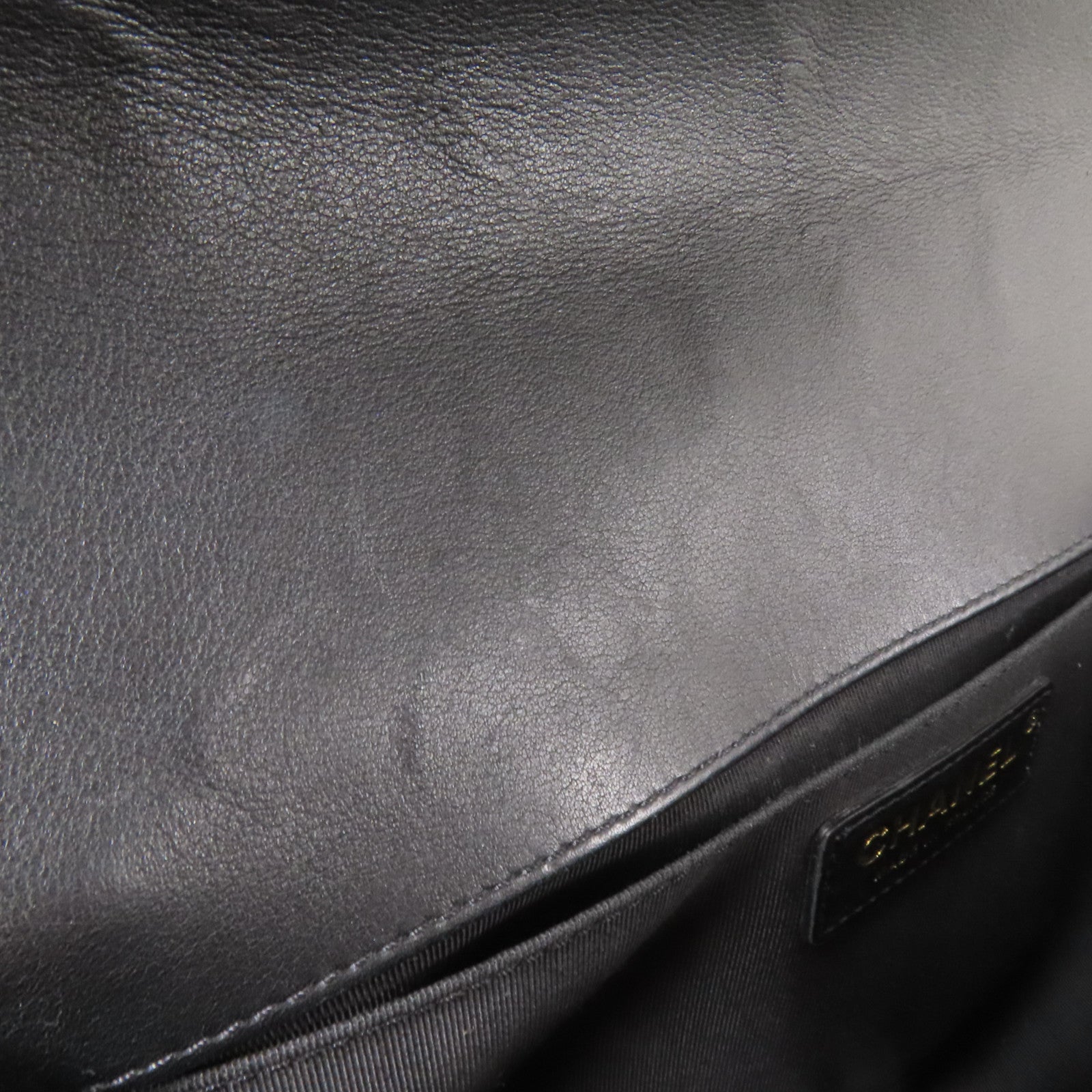 CHANEL 羊皮皮革Boy 25 2Way Shoulder Bag金扣鏈帶手挽肩背兩用袋