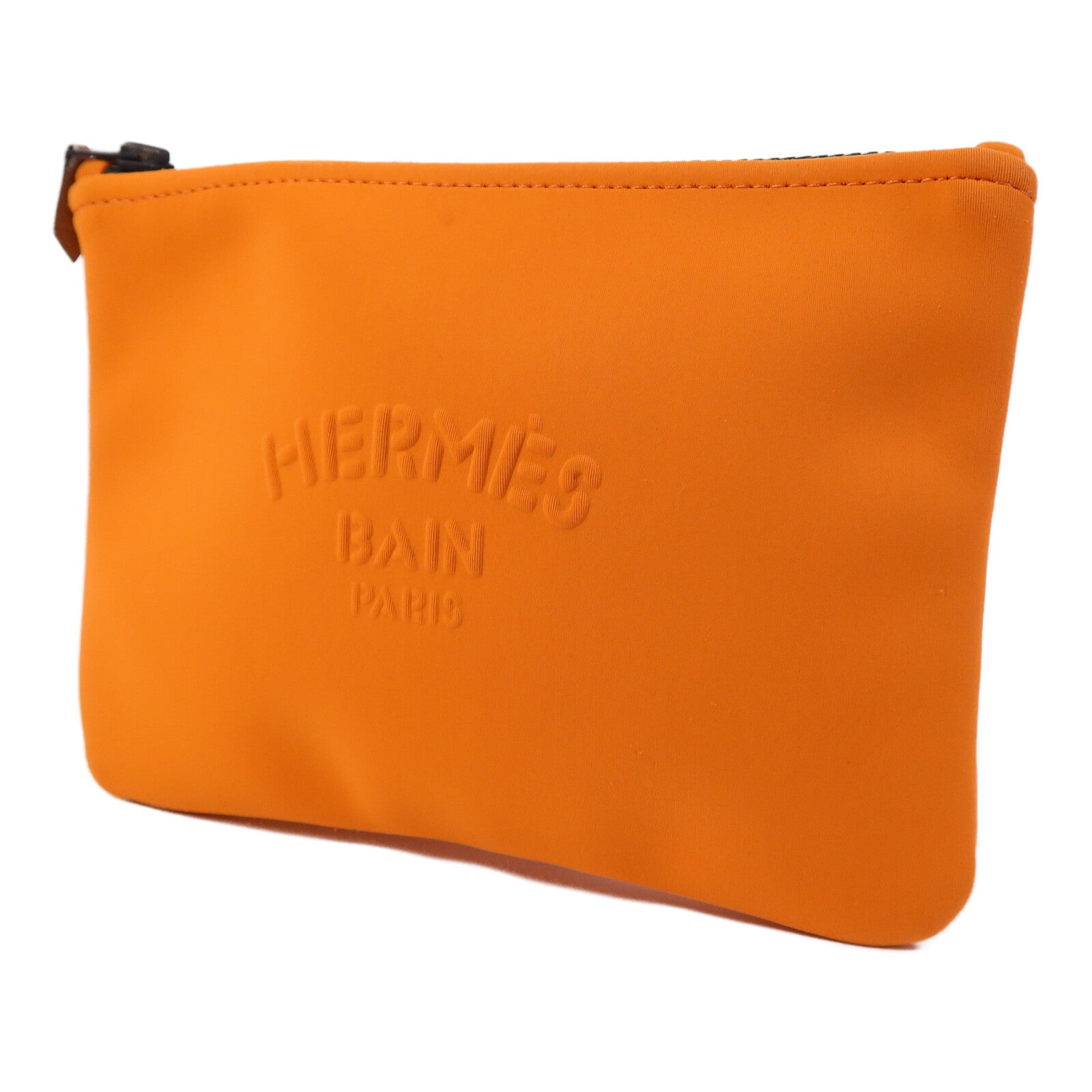 HERMES 尼龍Neobain手拿包Neo Orange