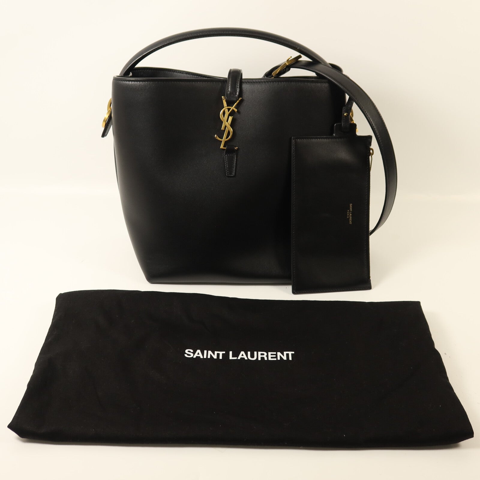 YVES SAINT LAURENT 牛皮皮革Le 37手挽肩背兩用袋